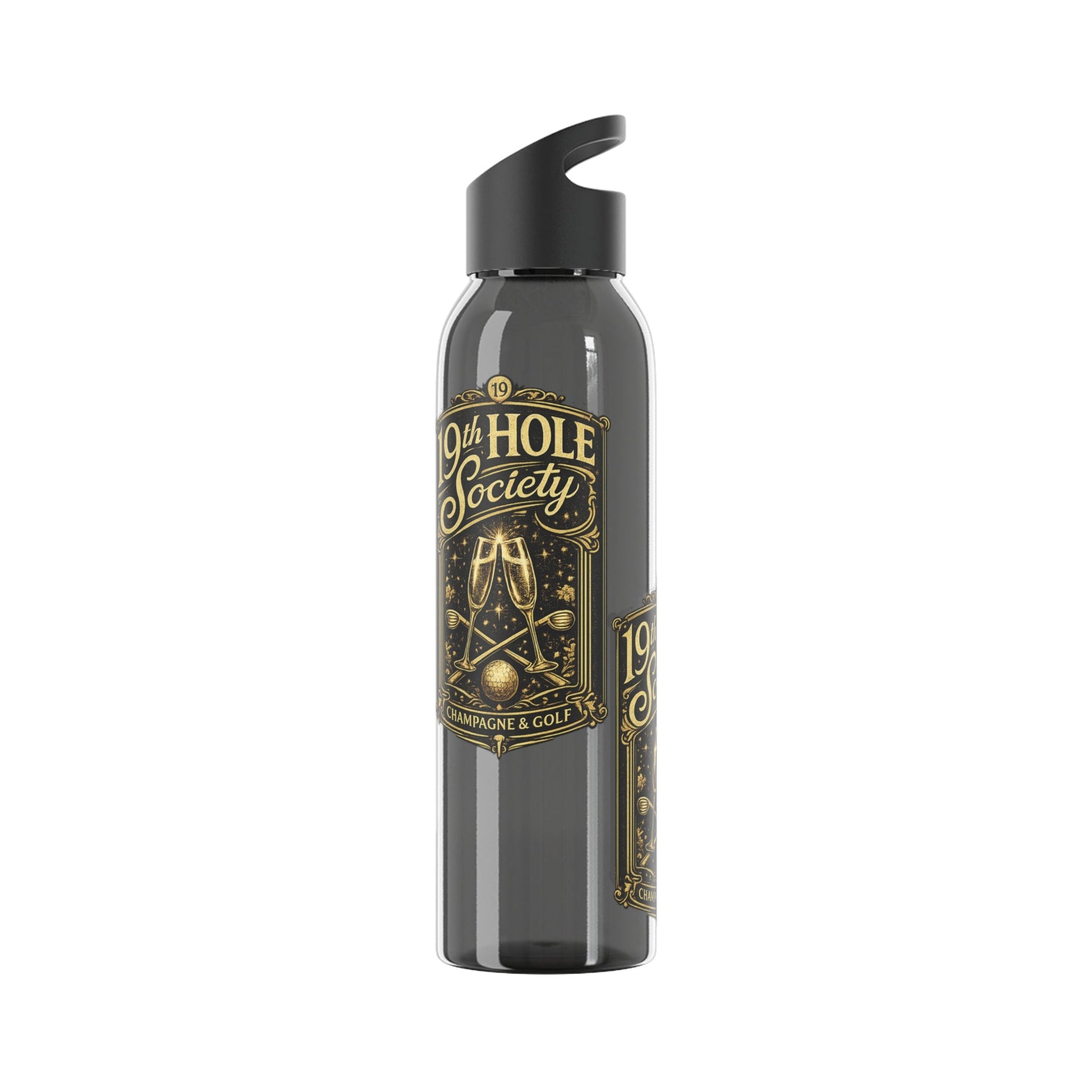 19th Hole Society Champagne Golf Water Bottle - SJM Print Store