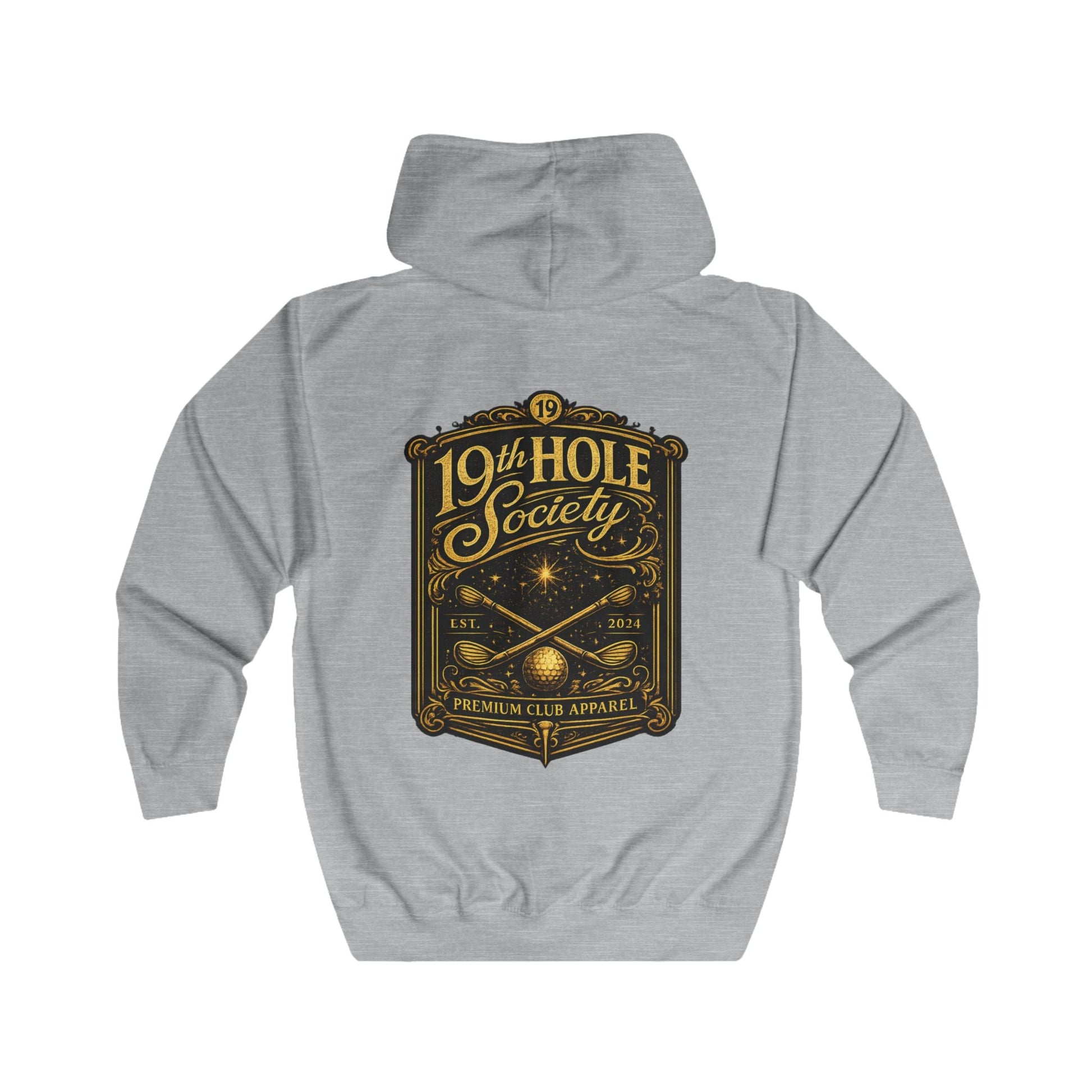 19th Hole Society Club Zip Hoodie - SJM Print Store