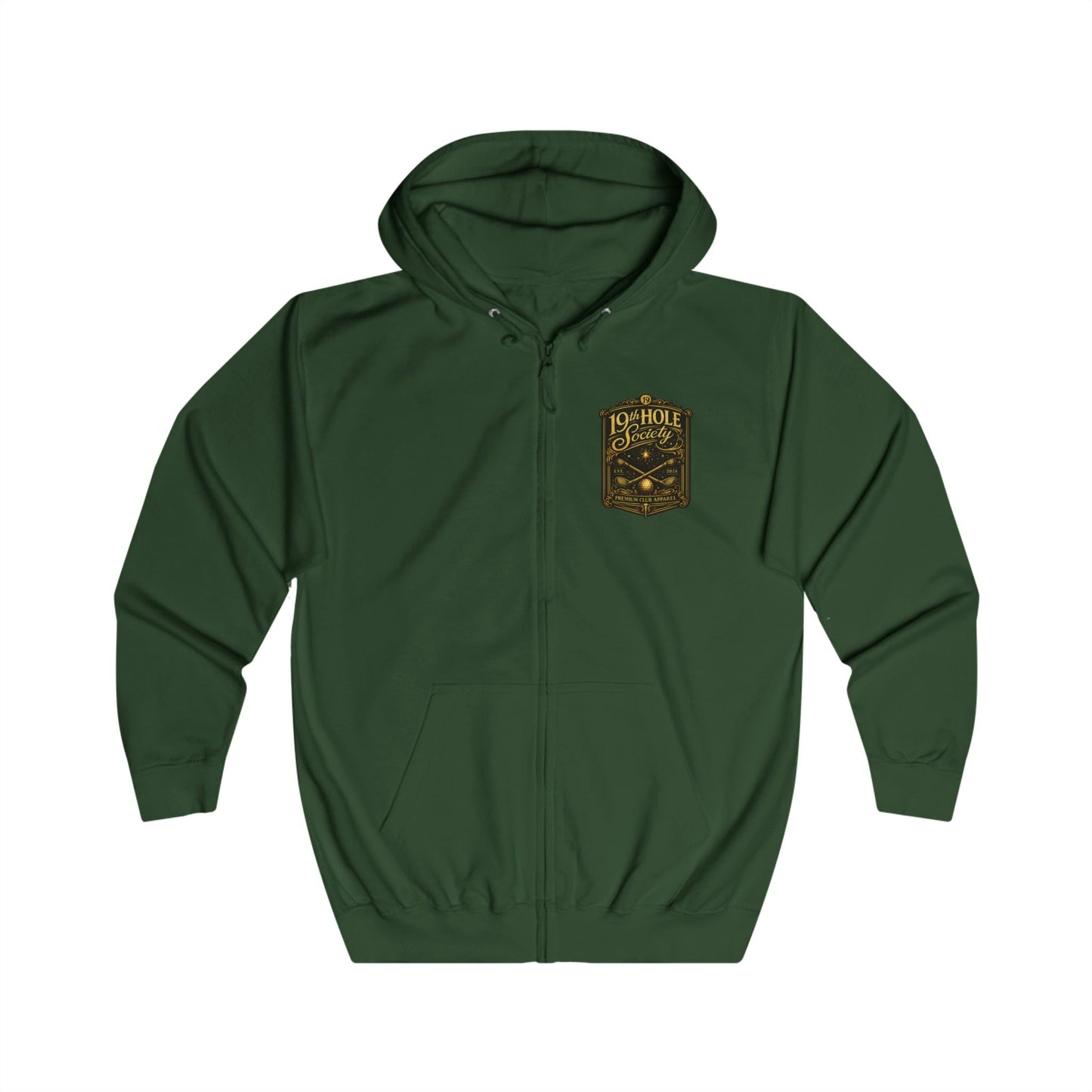 19th Hole Society Club Zip Hoodie - SJM Print Store