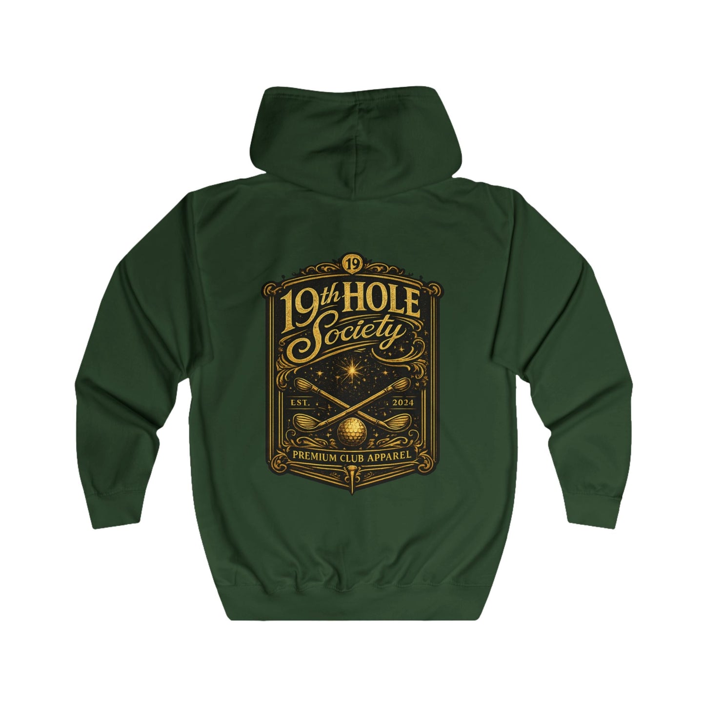 19th Hole Society Club Zip Hoodie - SJM Print Store