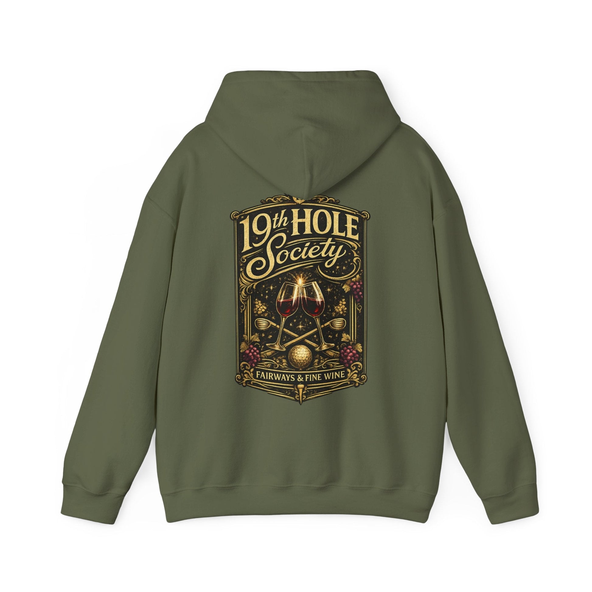 19th Hole Society Fairways and Fine Wine Hoodie - SJM Print Store