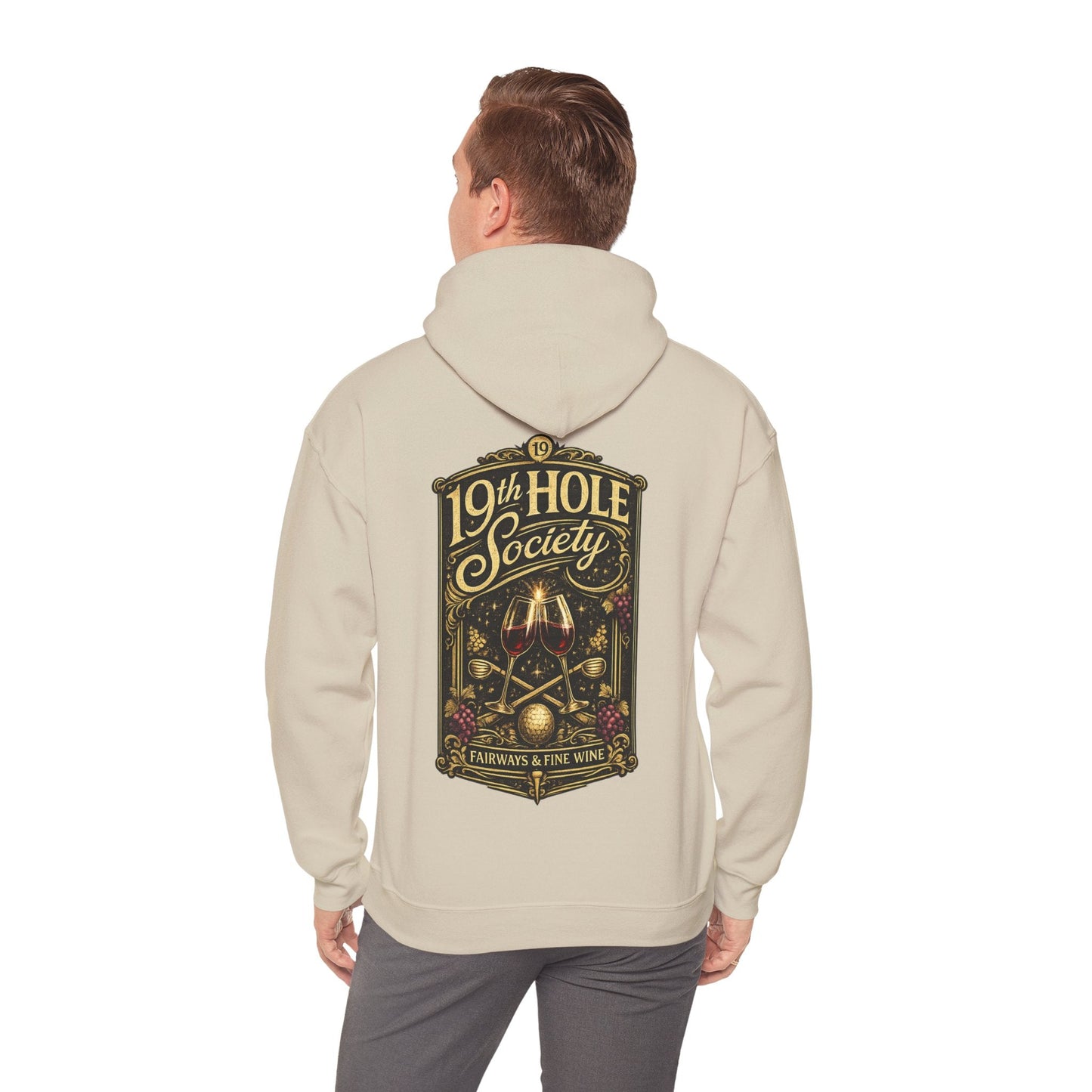19th Hole Society Fairways and Fine Wine Hoodie - SJM Print Store