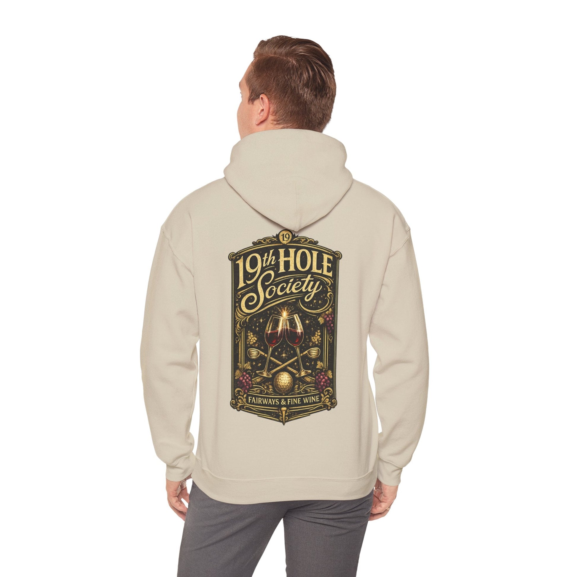 19th Hole Society Fairways and Fine Wine Hoodie - SJM Print Store
