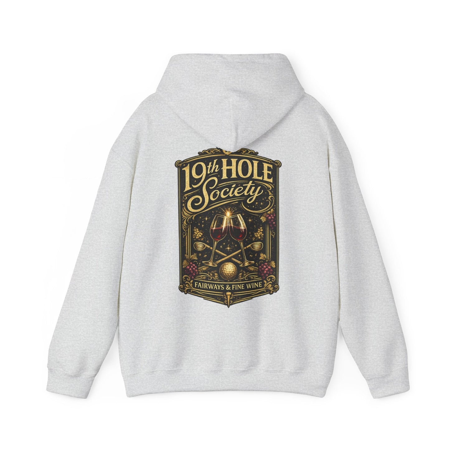 19th Hole Society Fairways and Fine Wine Hoodie - SJM Print Store