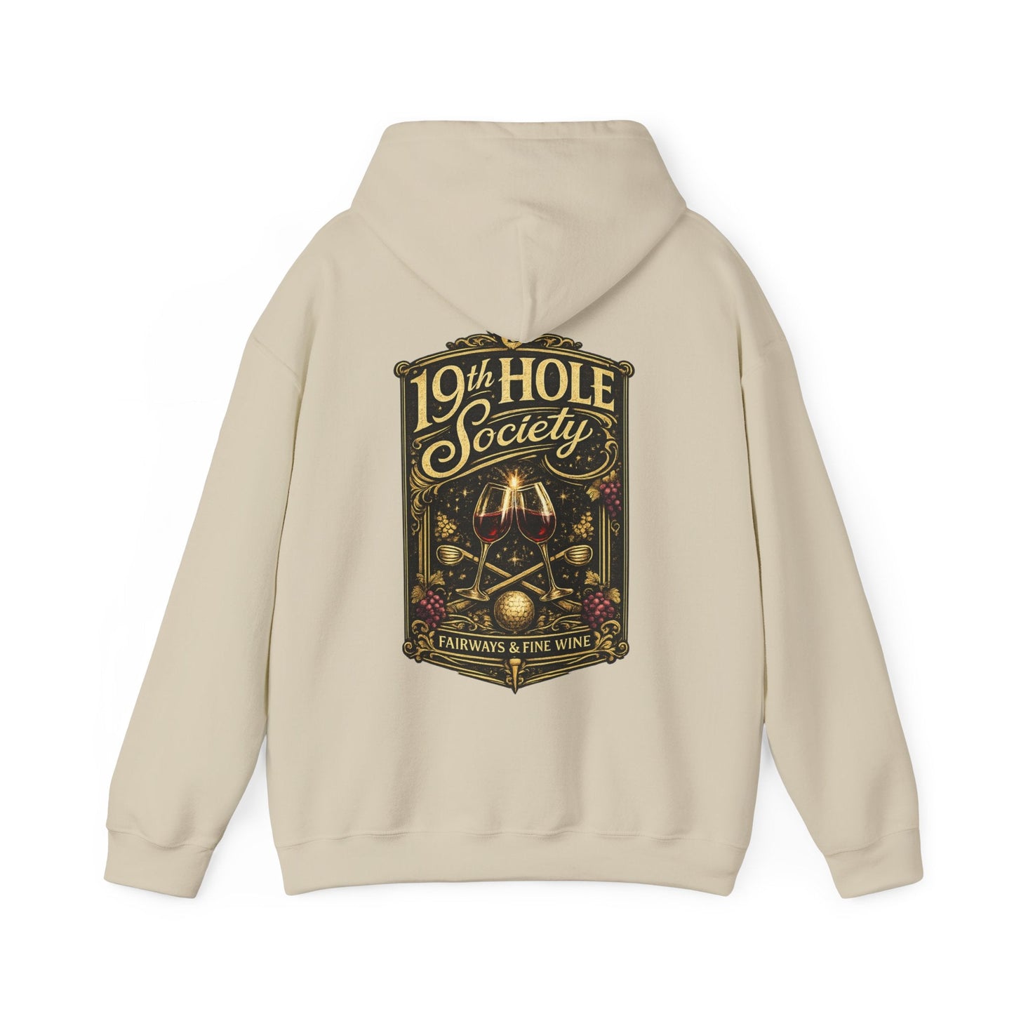 19th Hole Society Fairways and Fine Wine Hoodie - SJM Print Store