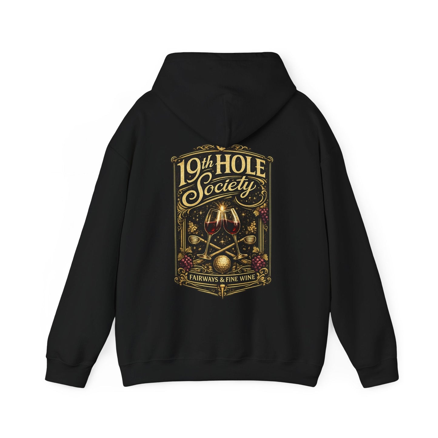 19th Hole Society Fairways and Fine Wine Hoodie - SJM Print Store