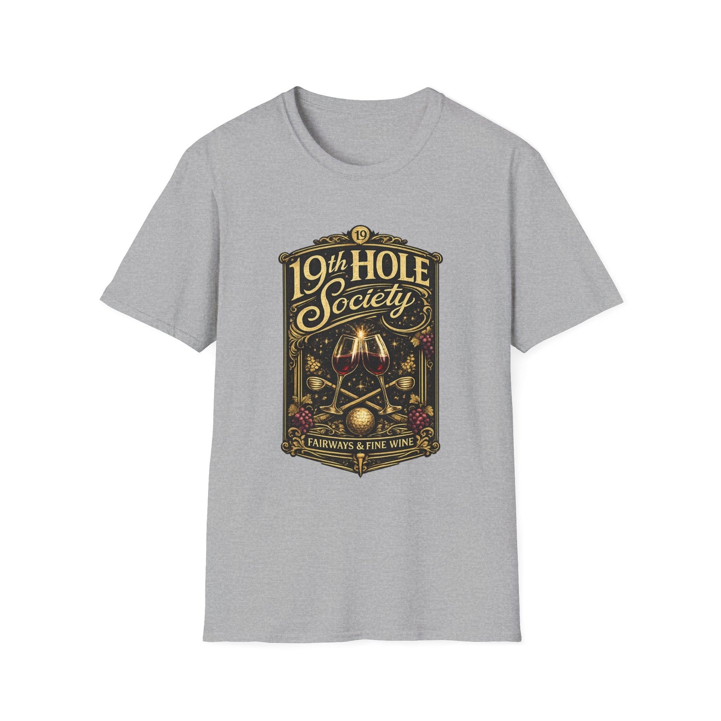 19th Hole Society Fairways and Fine Wine T-Shirt - SJM Print Store
