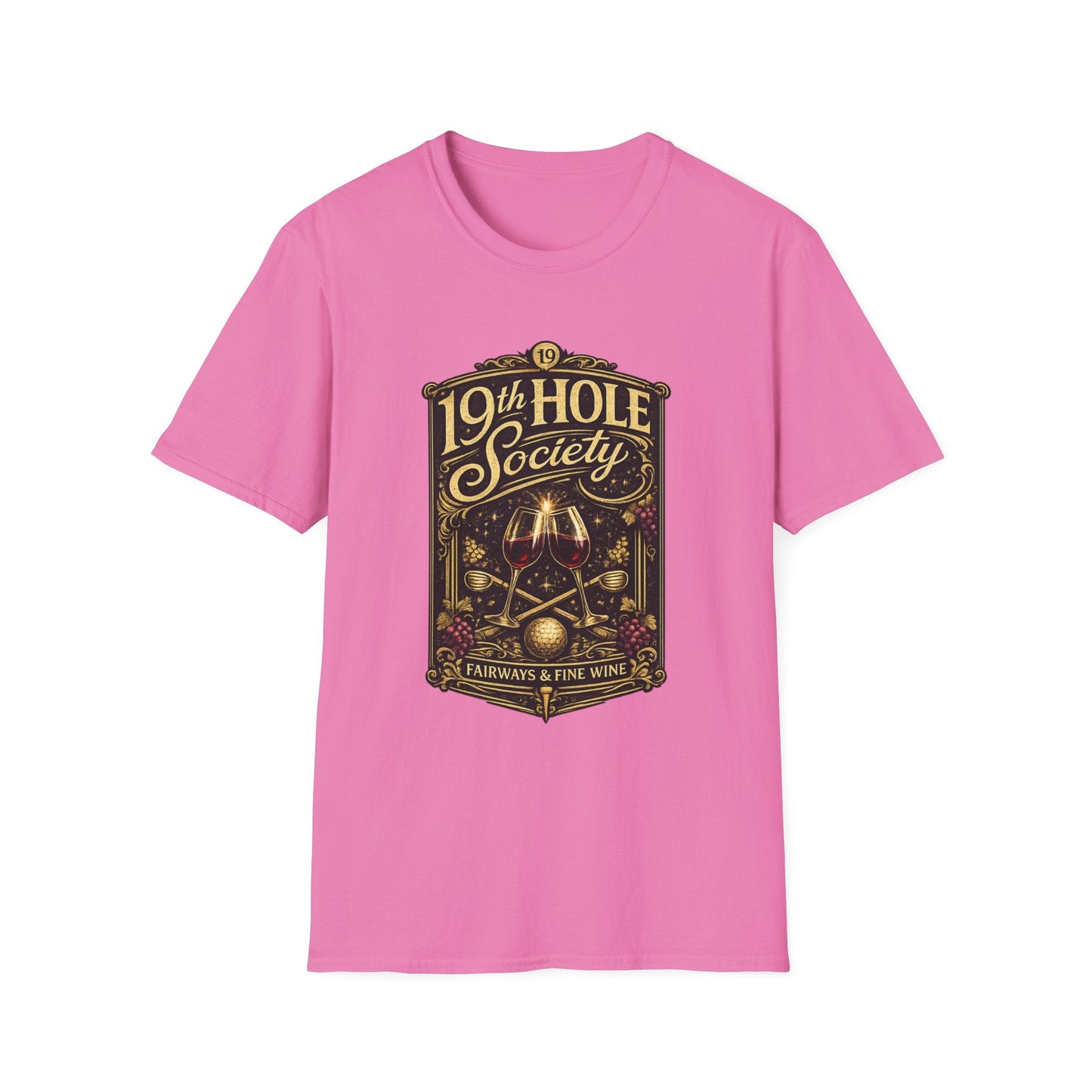 19th Hole Society Fairways and Fine Wine T-Shirt - SJM Print Store