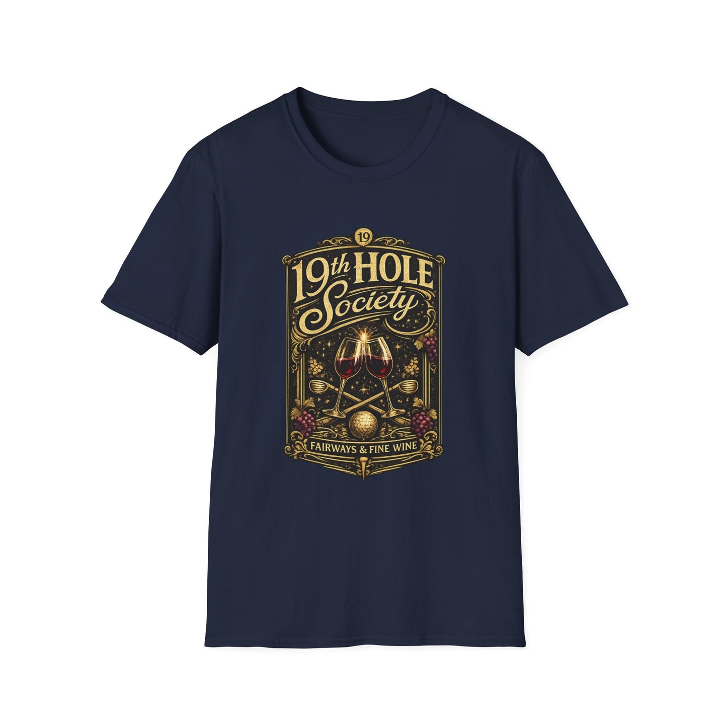 19th Hole Society Fairways and Fine Wine T-Shirt - SJM Print Store