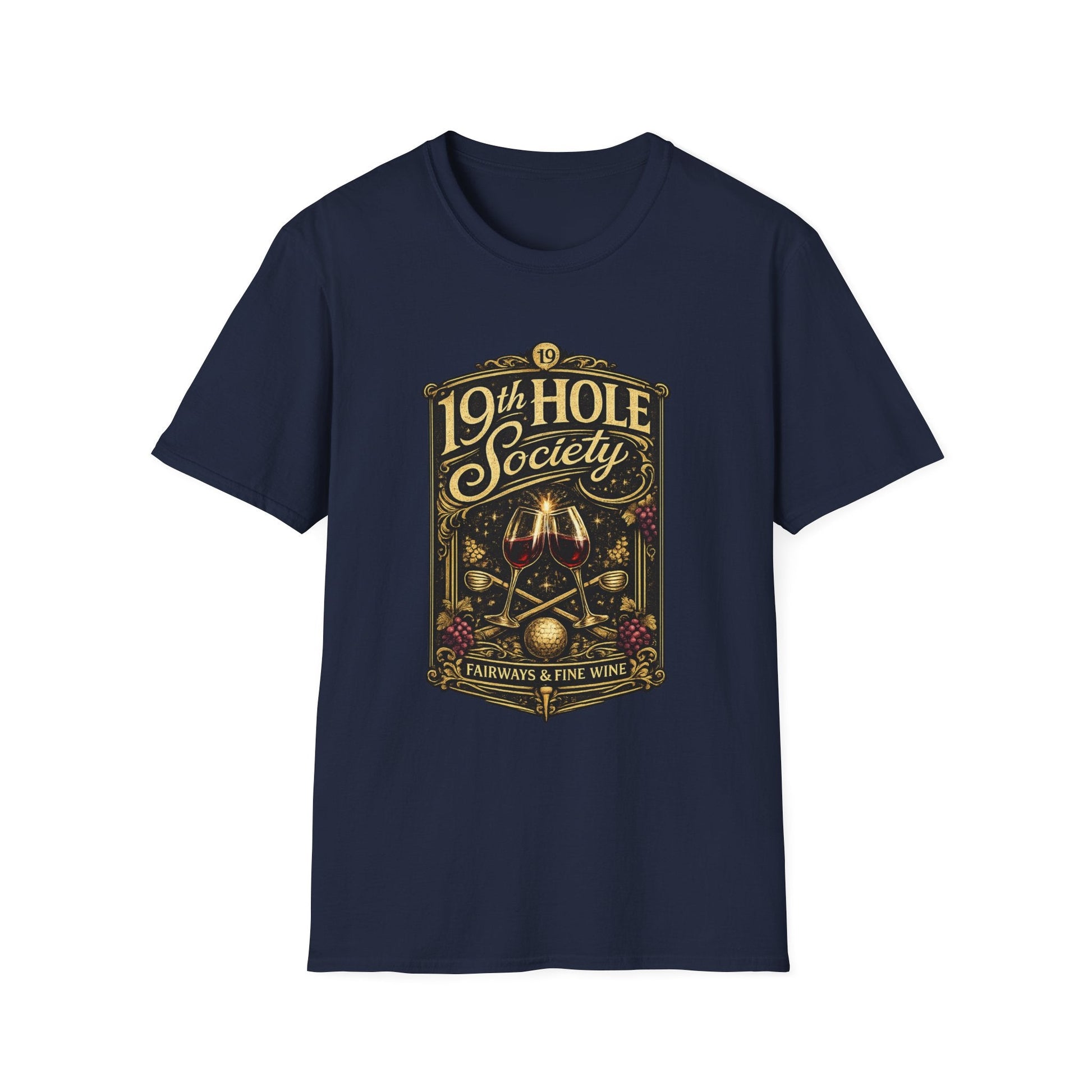 19th Hole Society Fairways and Fine Wine T-Shirt - SJM Print Store
