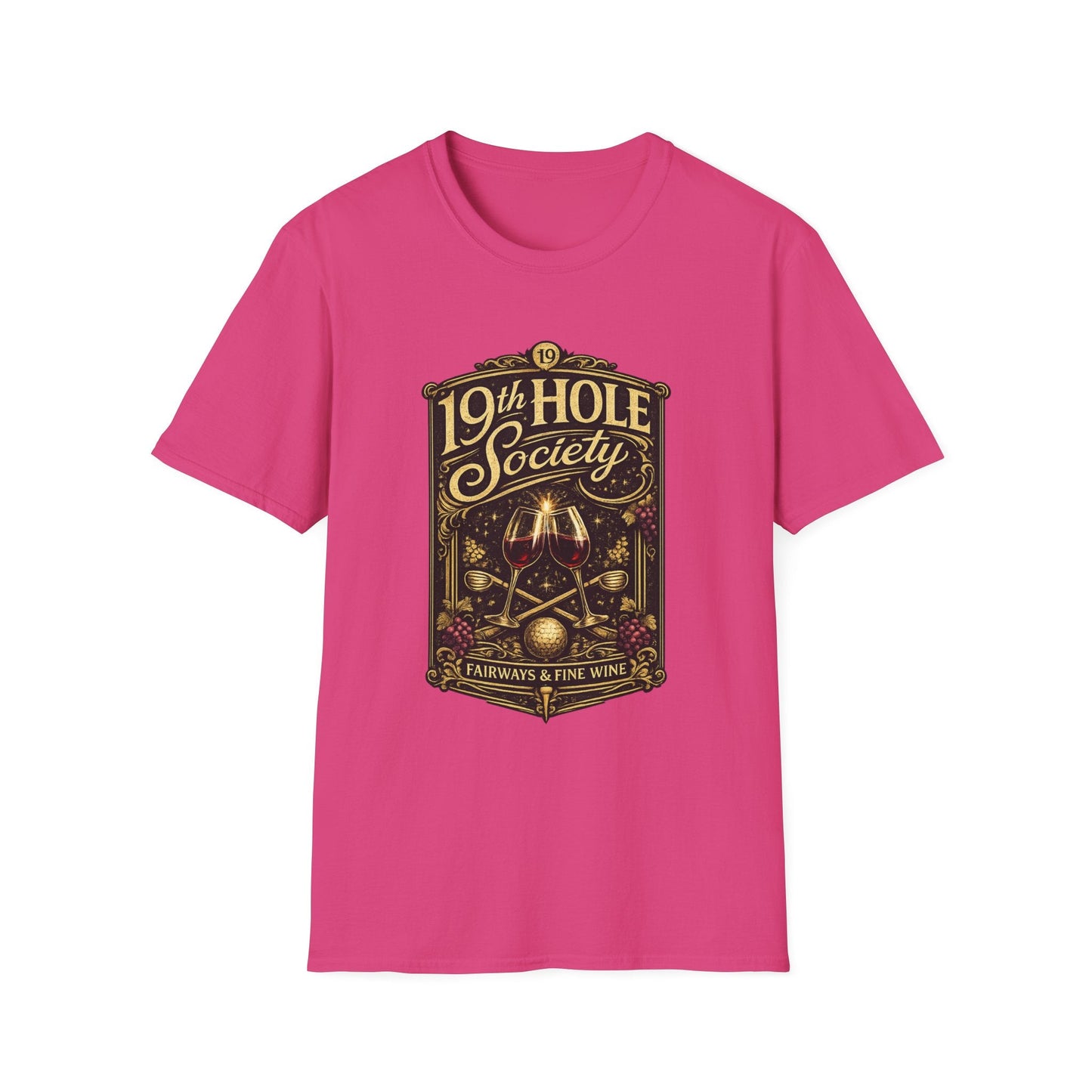 19th Hole Society Fairways and Fine Wine T-Shirt - SJM Print Store