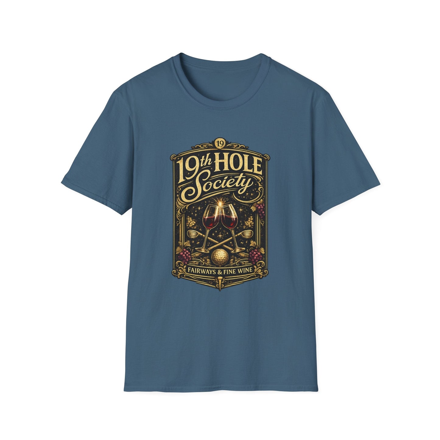 19th Hole Society Fairways and Fine Wine T-Shirt - SJM Print Store