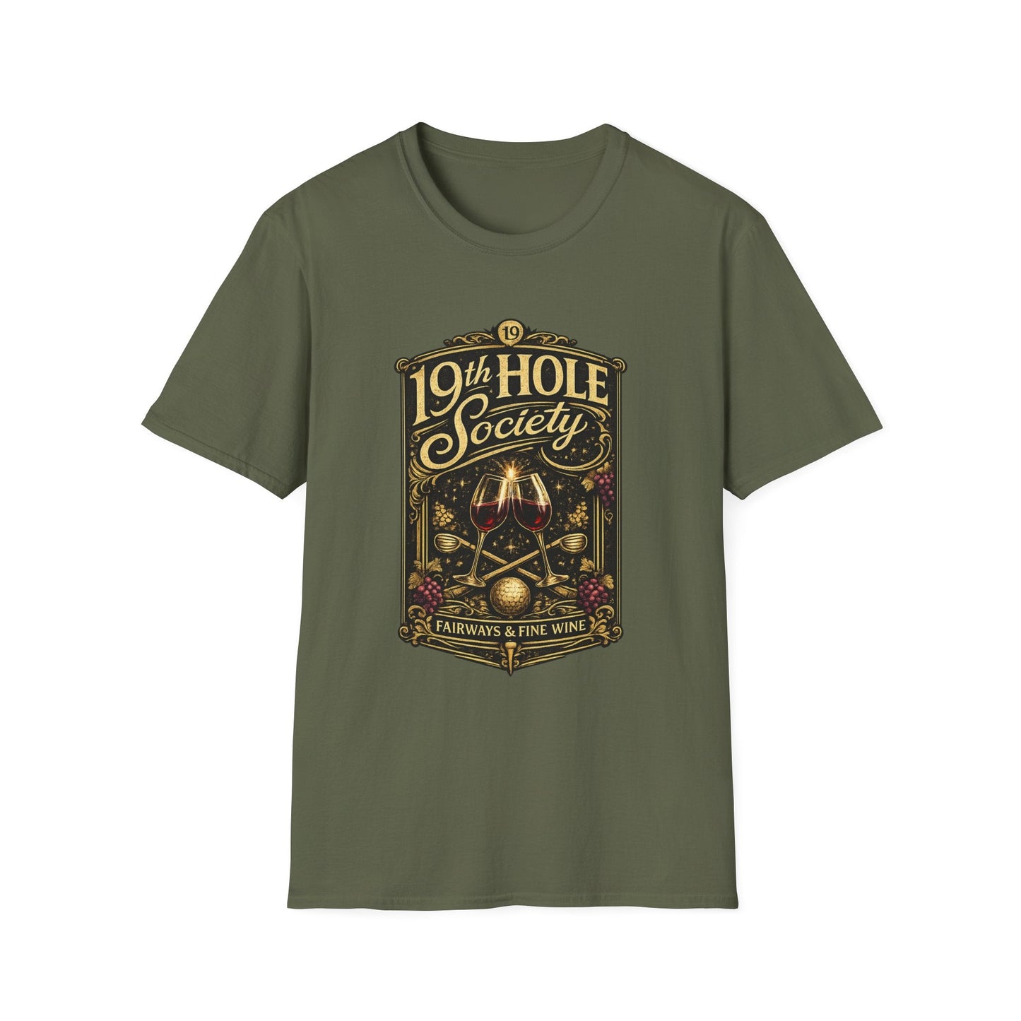 19th Hole Society Fairways and Fine Wine T-Shirt - SJM Print Store