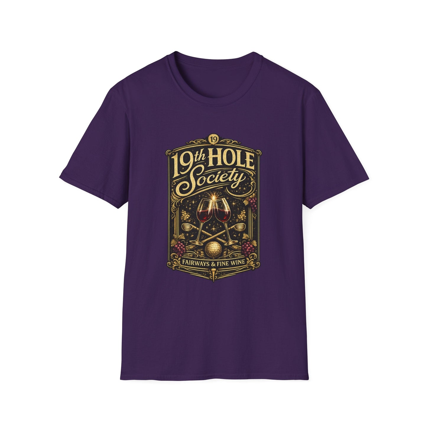 19th Hole Society Fairways and Fine Wine T-Shirt - SJM Print Store