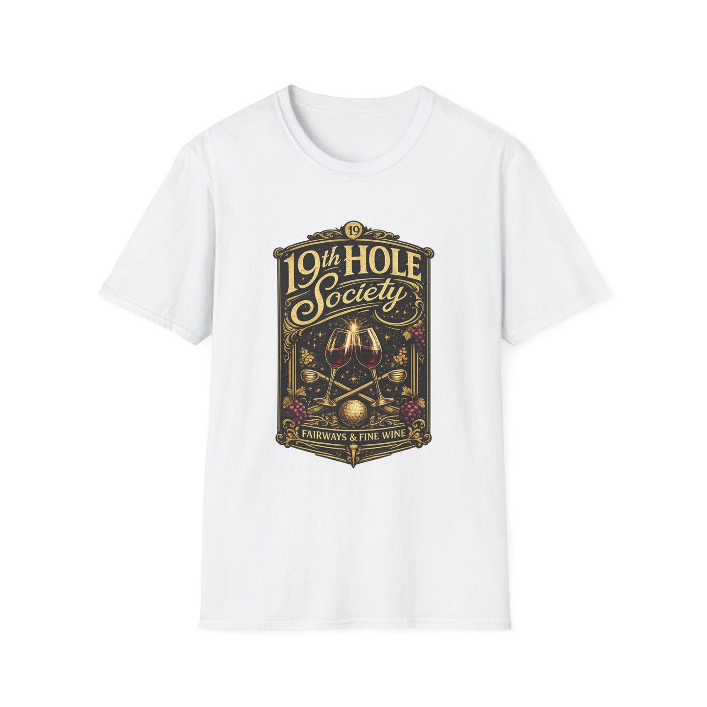 19th Hole Society Fairways and Fine Wine T-Shirt - SJM Print Store