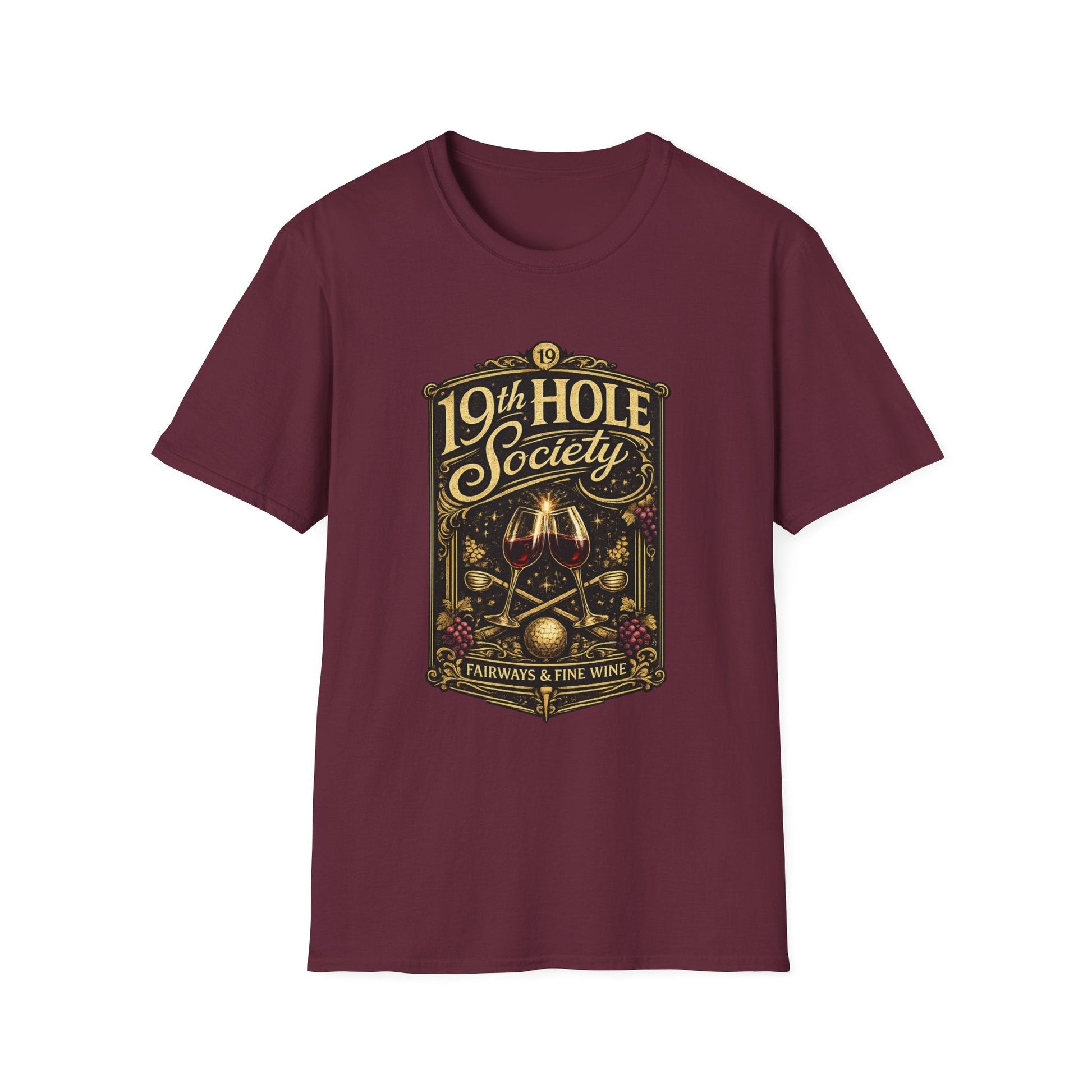 19th Hole Society Fairways and Fine Wine T-Shirt - SJM Print Store