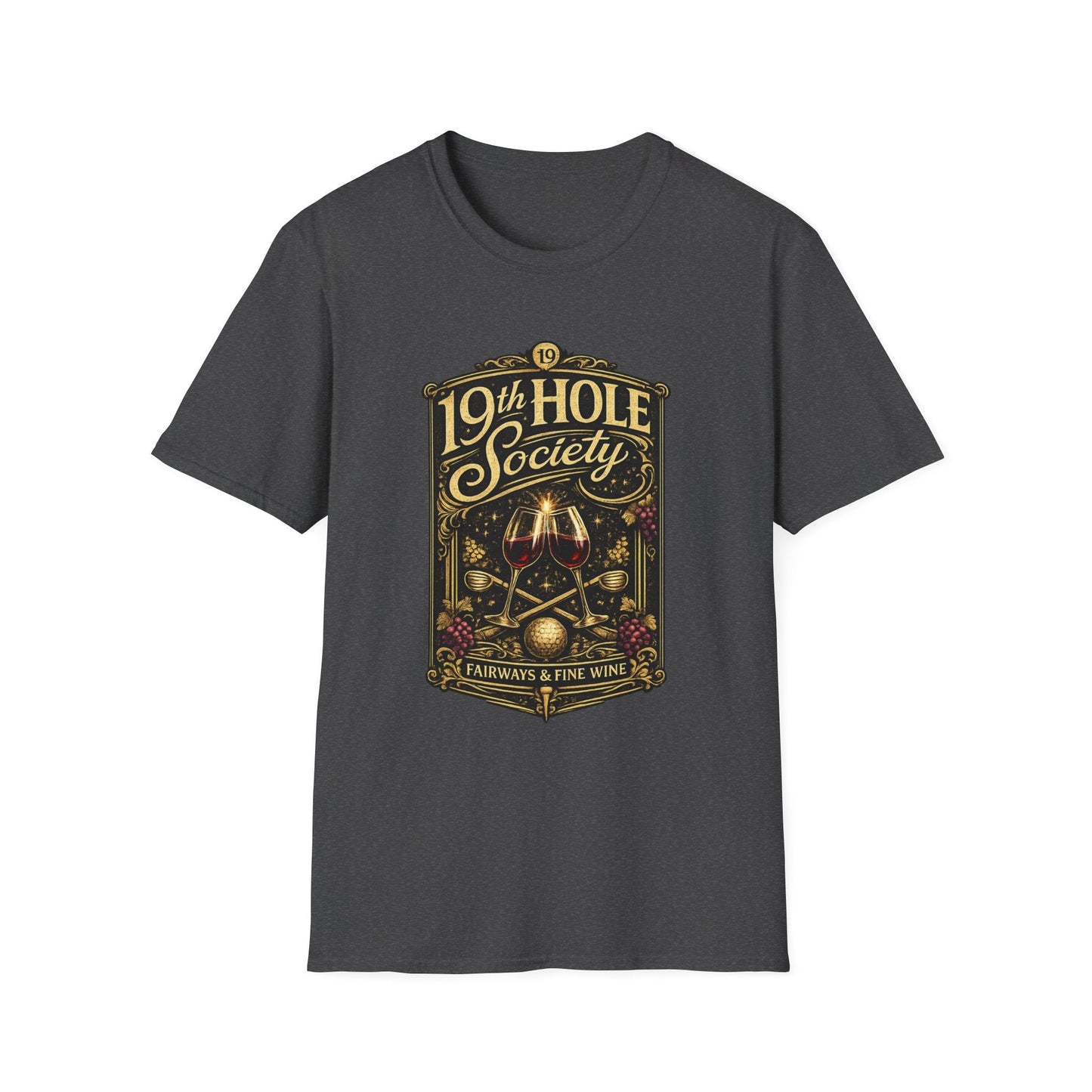 19th Hole Society Fairways and Fine Wine T-Shirt - SJM Print Store