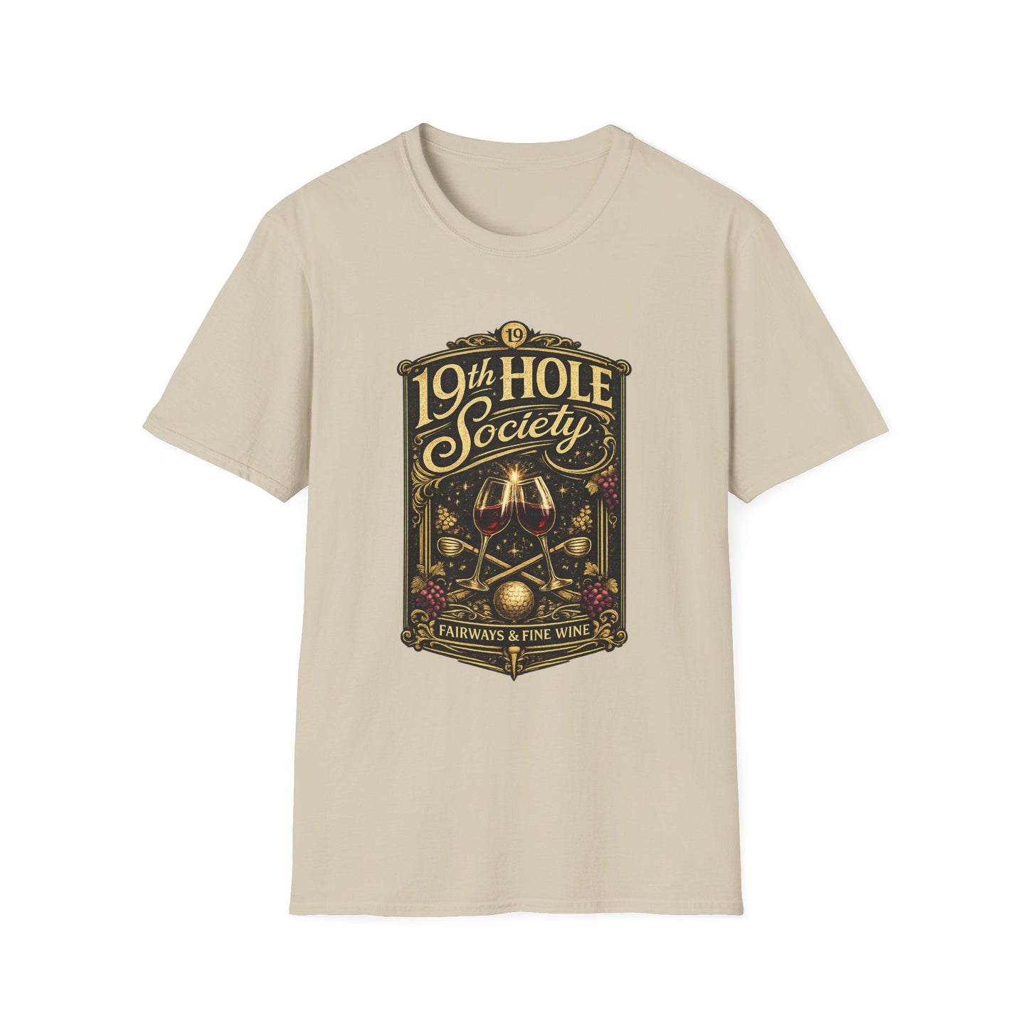 19th Hole Society Fairways and Fine Wine T-Shirt - SJM Print Store