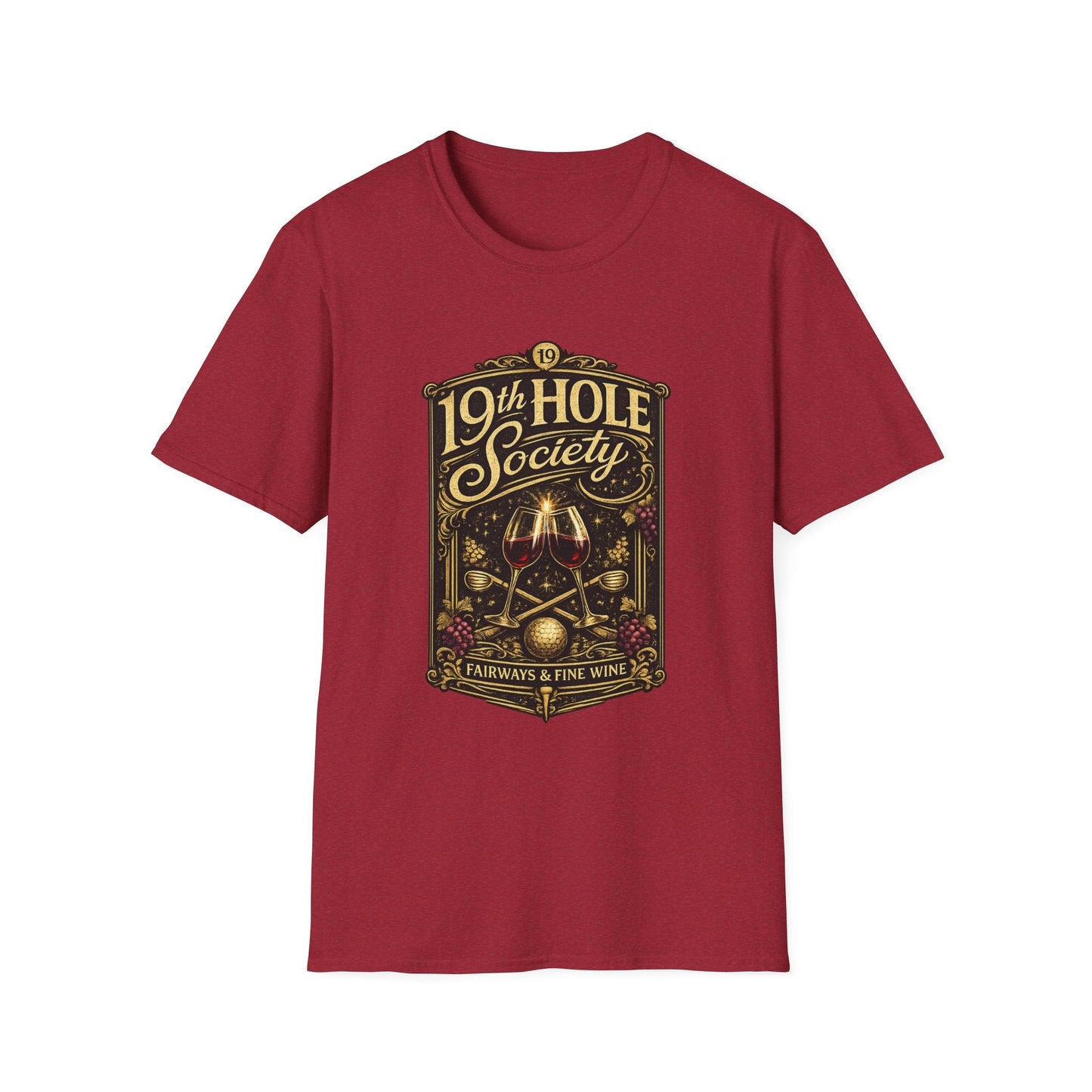 19th Hole Society Fairways and Fine Wine T-Shirt - SJM Print Store