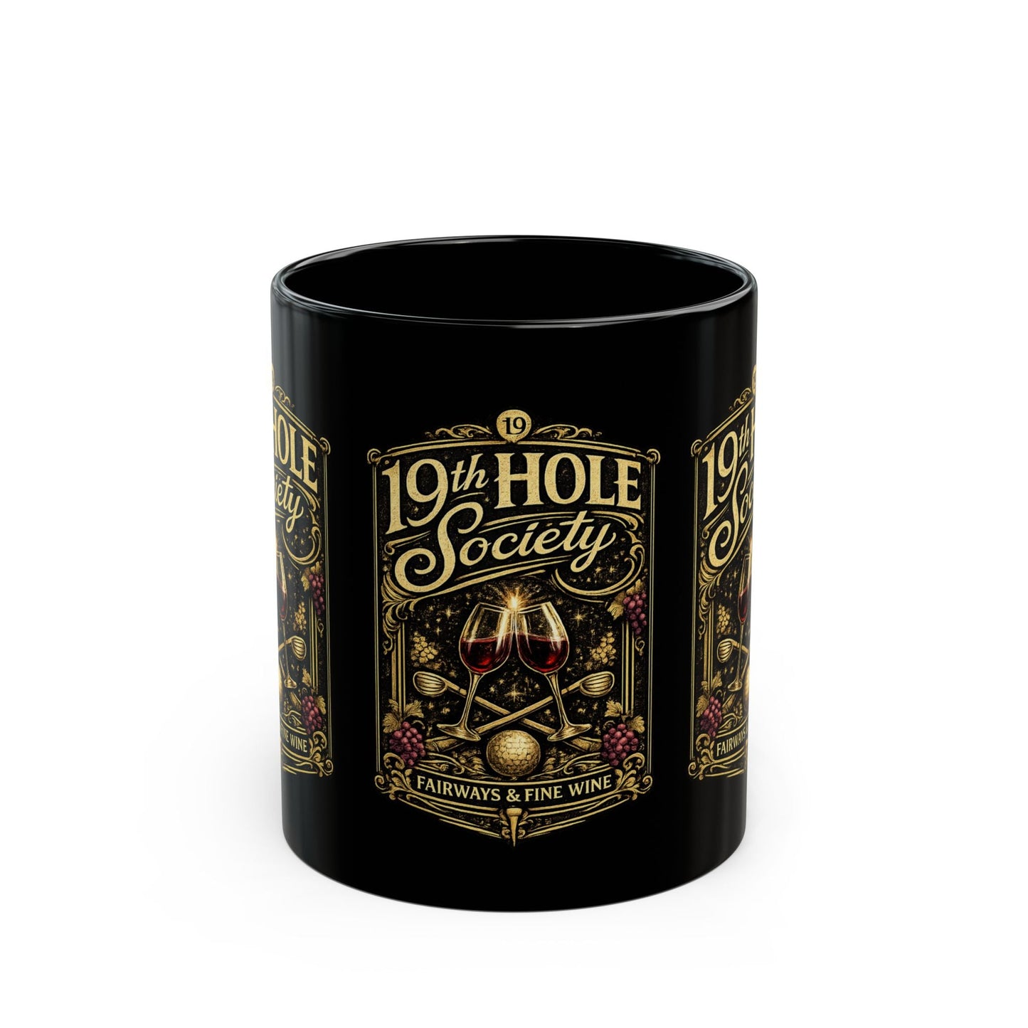 19th Hole Society Fairways and Red Wine Mug - SJM Print Store