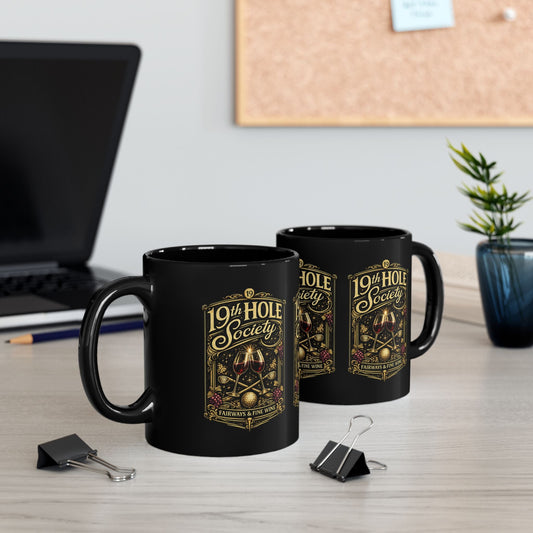 19th Hole Society Fairways and Red Wine Mug - SJM Print Store