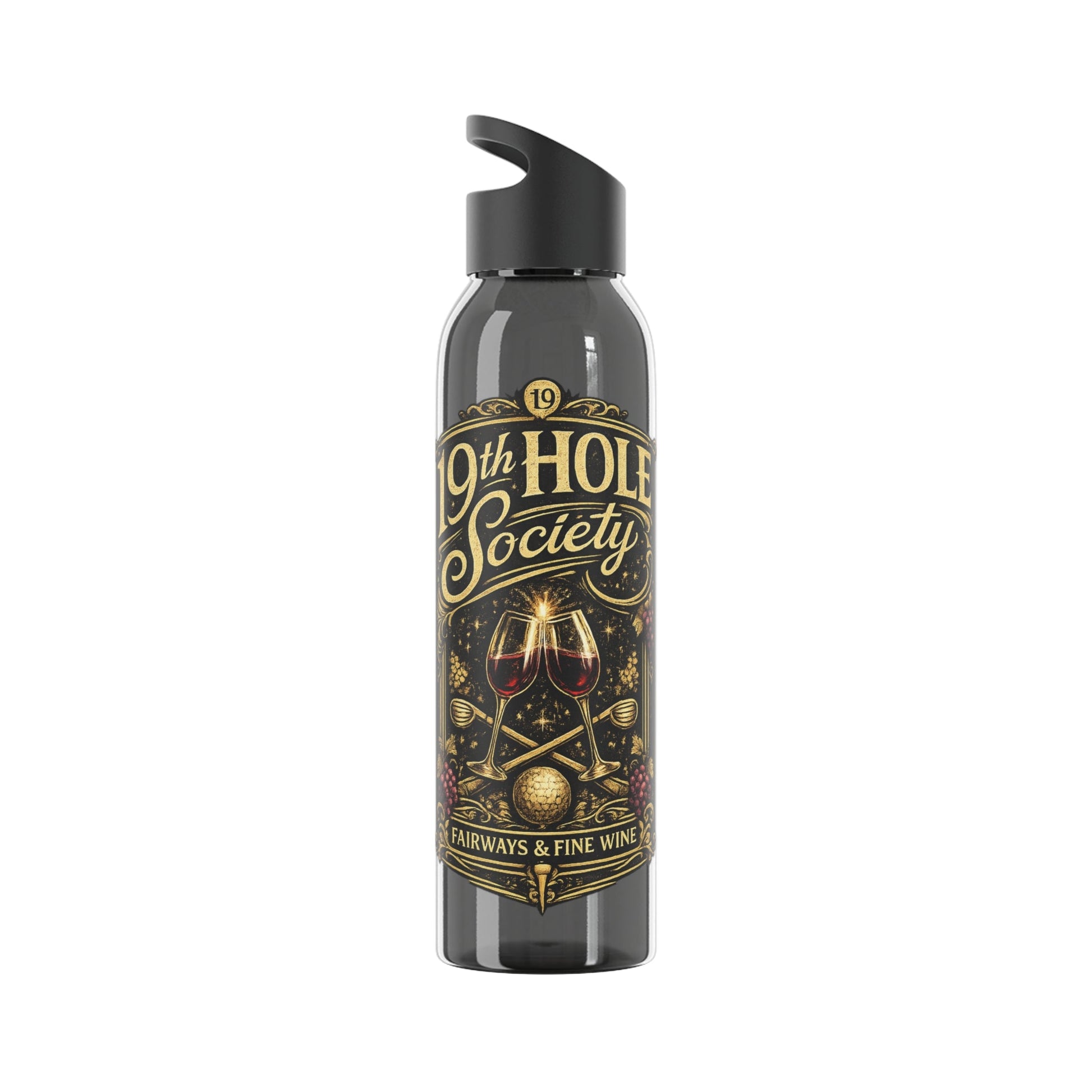 19th Hole Society Fairways and Wine Water Bottle - SJM Print Store