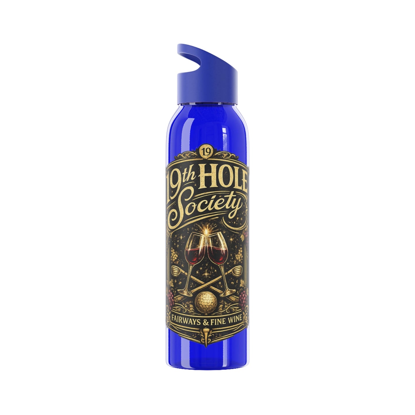 19th Hole Society Fairways and Wine Water Bottle - SJM Print Store