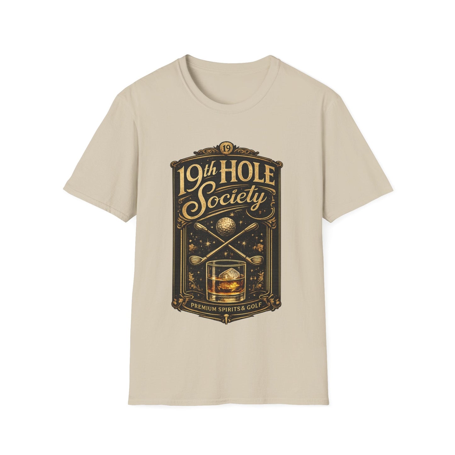 19th Hole Society Fine Spirits and Golf T-Shirt - SJM Print Store