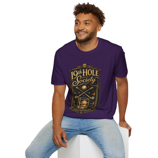 19th Hole Society Fine Spirits and Golf T-Shirt - SJM Print Store