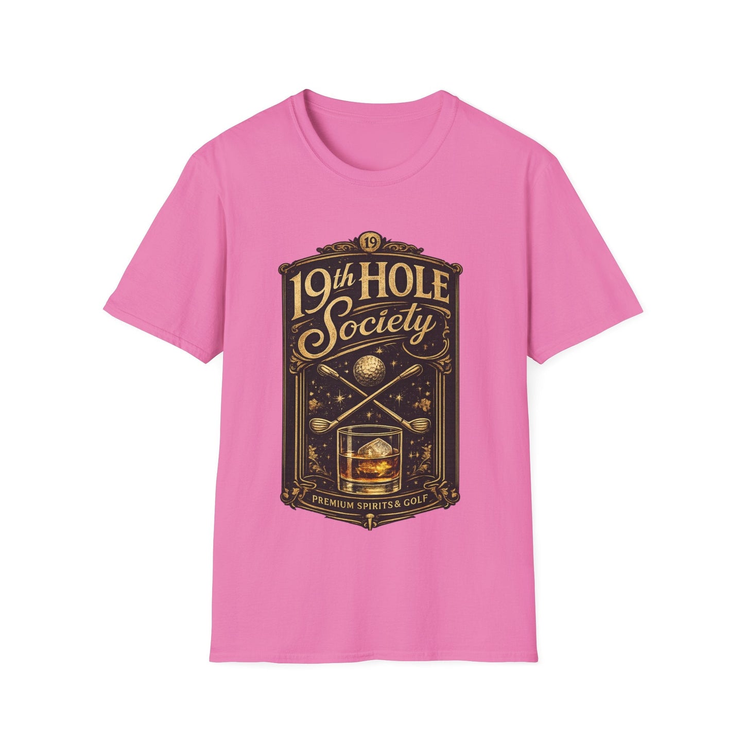 19th Hole Society Fine Spirits and Golf T-Shirt - SJM Print Store