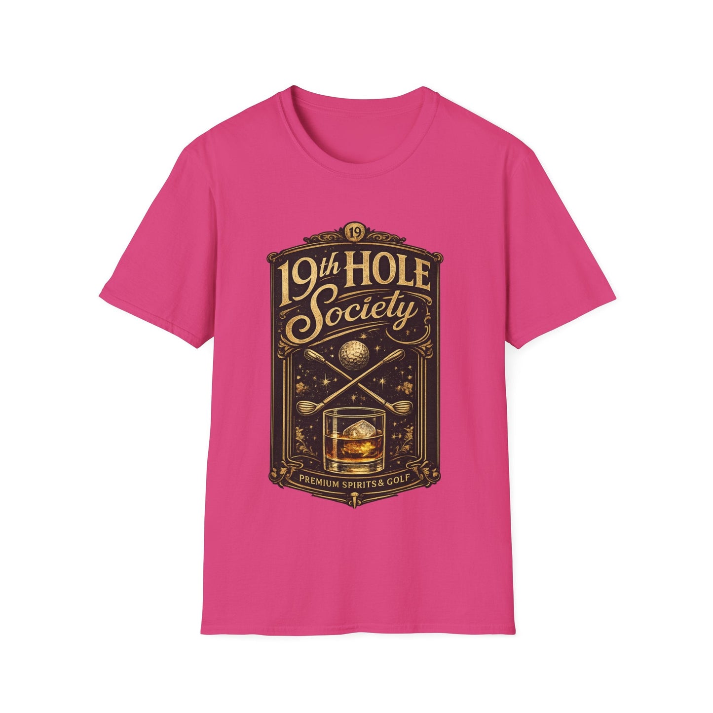 19th Hole Society Fine Spirits and Golf T-Shirt - SJM Print Store