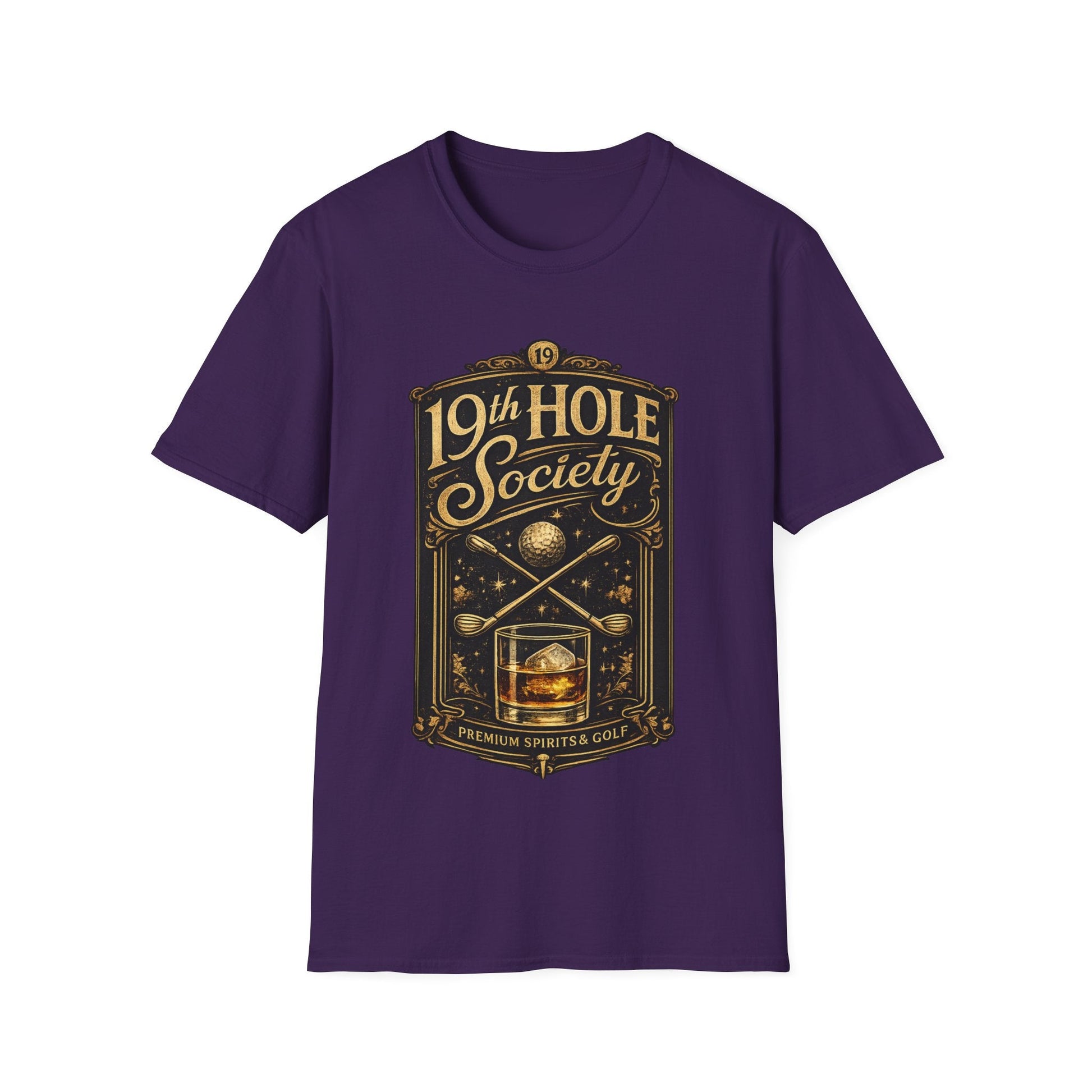 19th Hole Society Fine Spirits and Golf T-Shirt - SJM Print Store