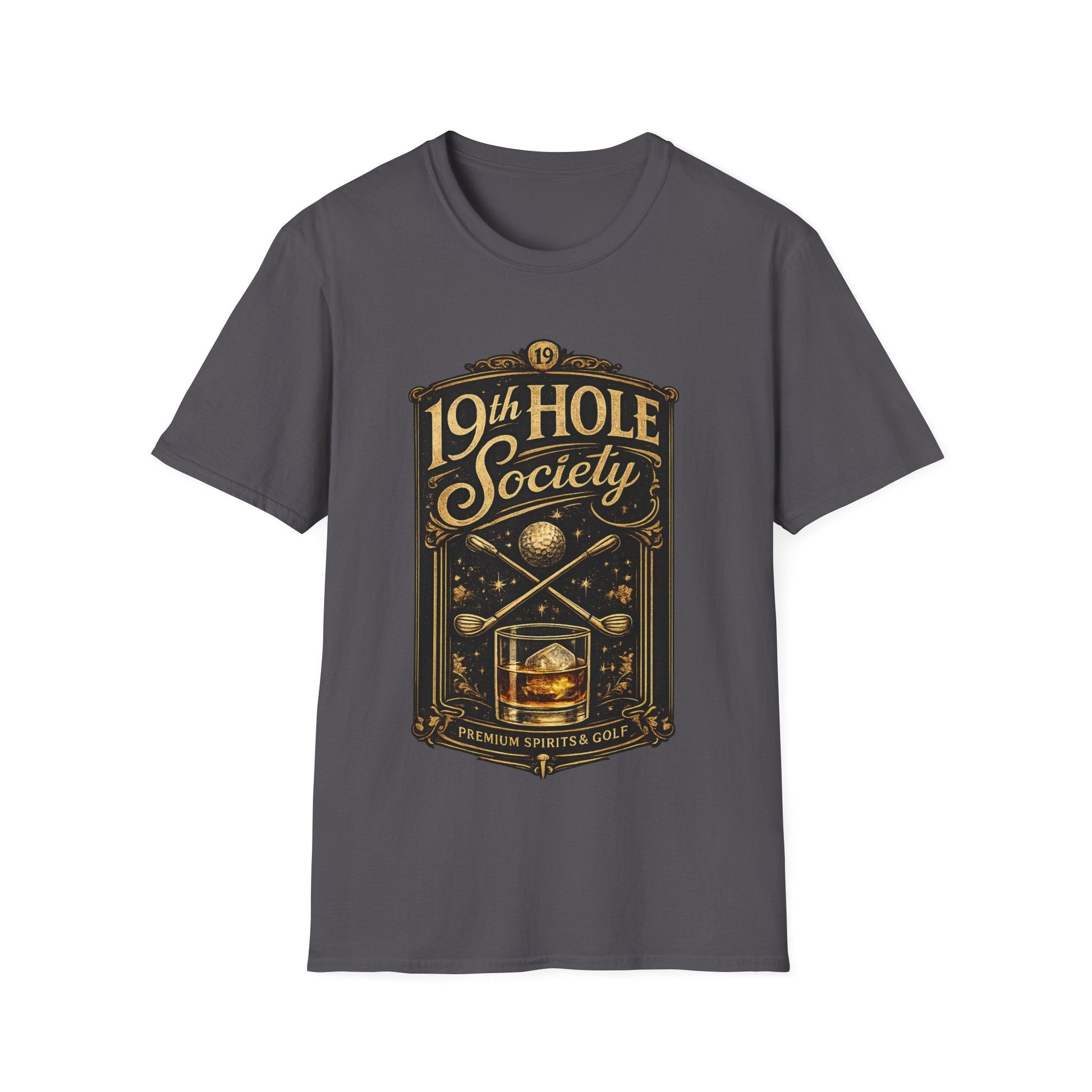 19th Hole Society Fine Spirits and Golf T-Shirt - SJM Print Store