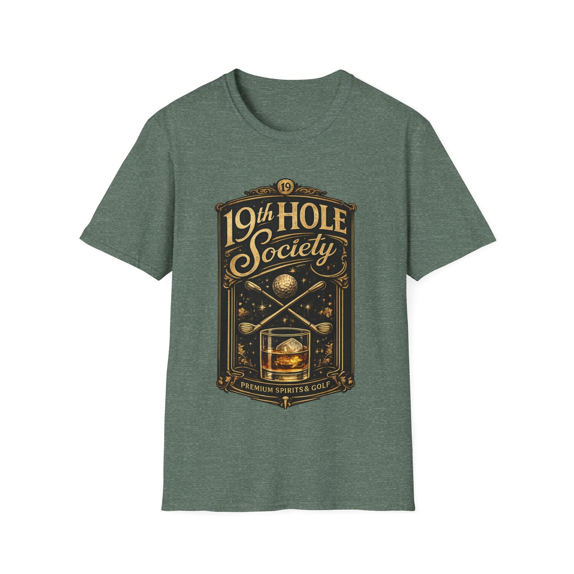 19th Hole Society Fine Spirits and Golf T-Shirt - SJM Print Store