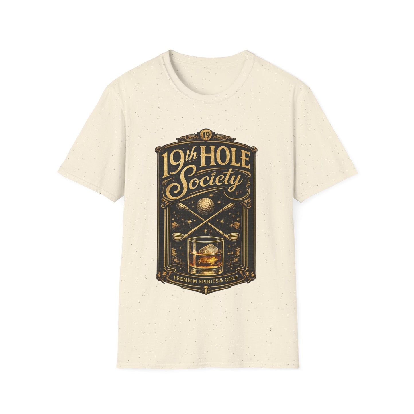 19th Hole Society Fine Spirits and Golf T-Shirt - SJM Print Store
