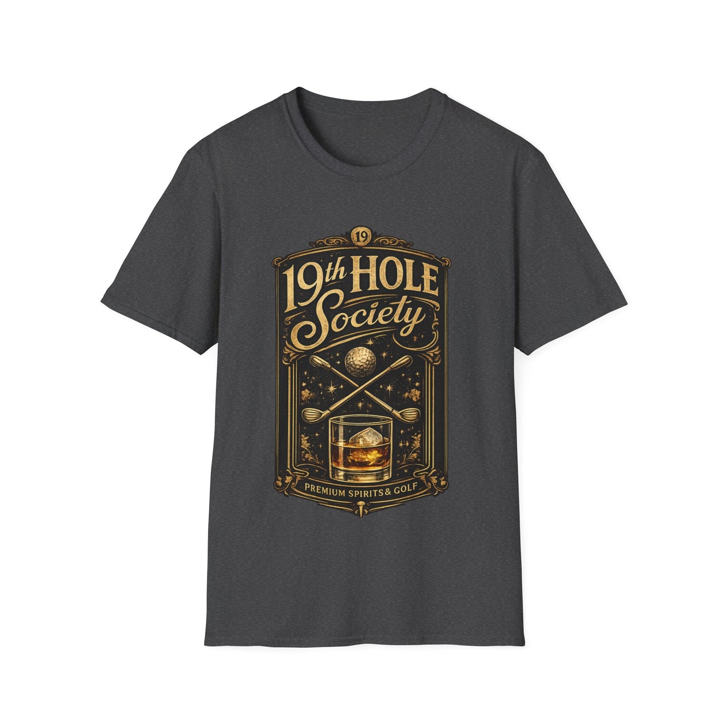 19th Hole Society Fine Spirits and Golf T-Shirt - SJM Print Store