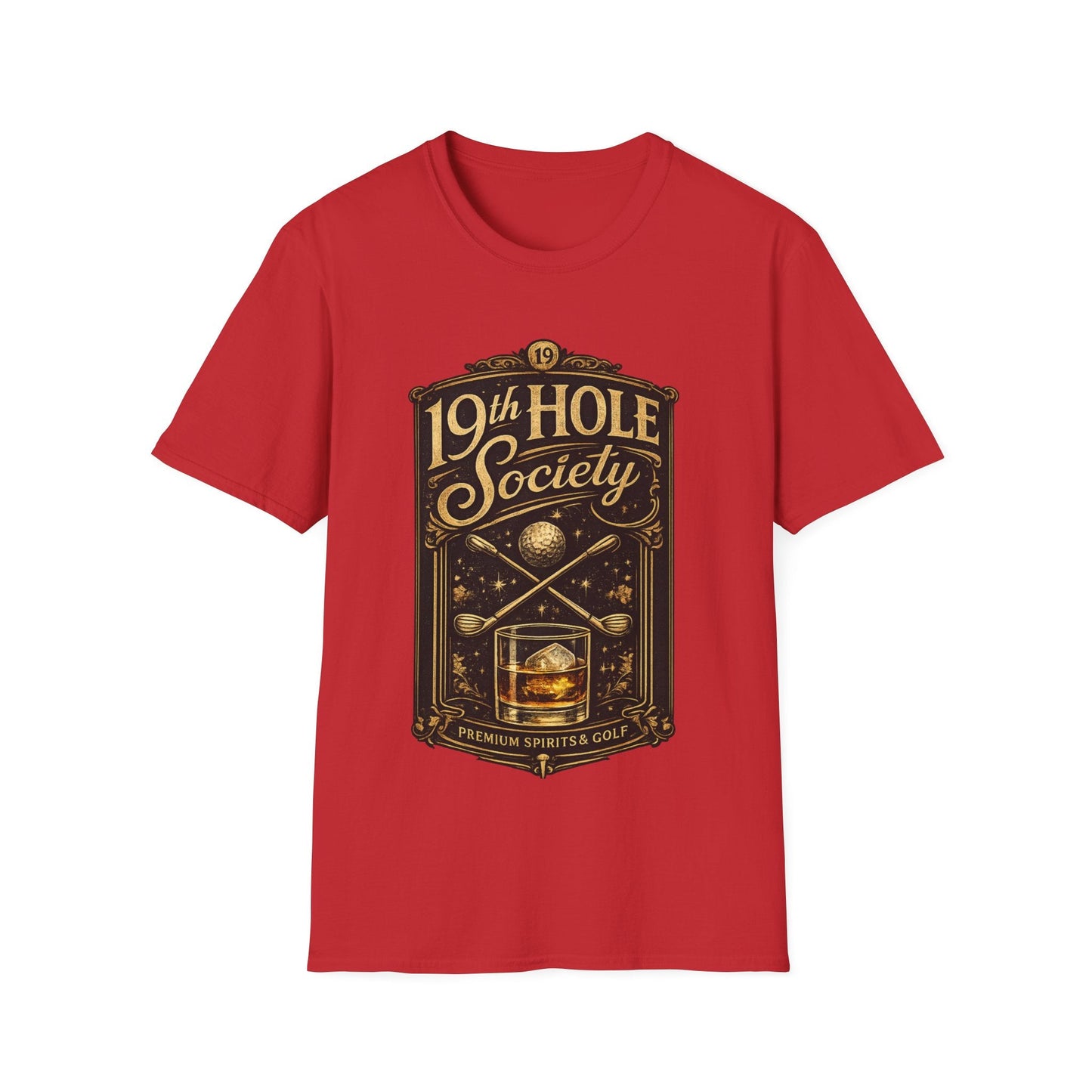 19th Hole Society Fine Spirits and Golf T-Shirt - SJM Print Store