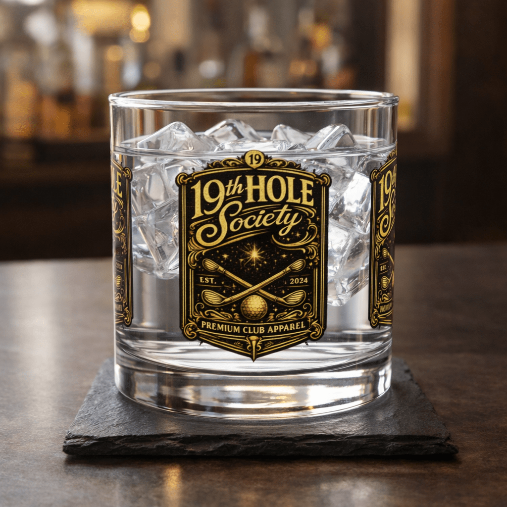 19th Hole Society Glass Tumbler - SJM Print Store