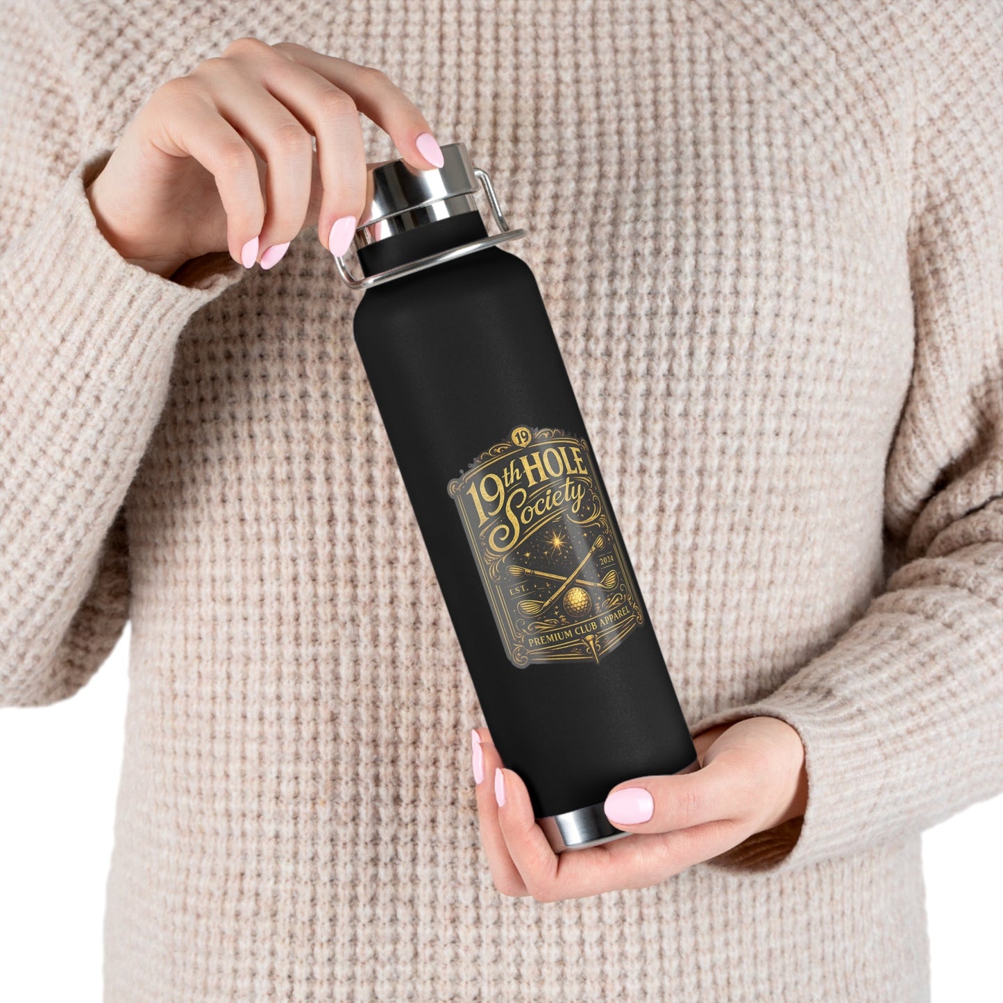 19th Hole Society Golf 22oz Vacuum Insulated Bottle - SJM Print Store