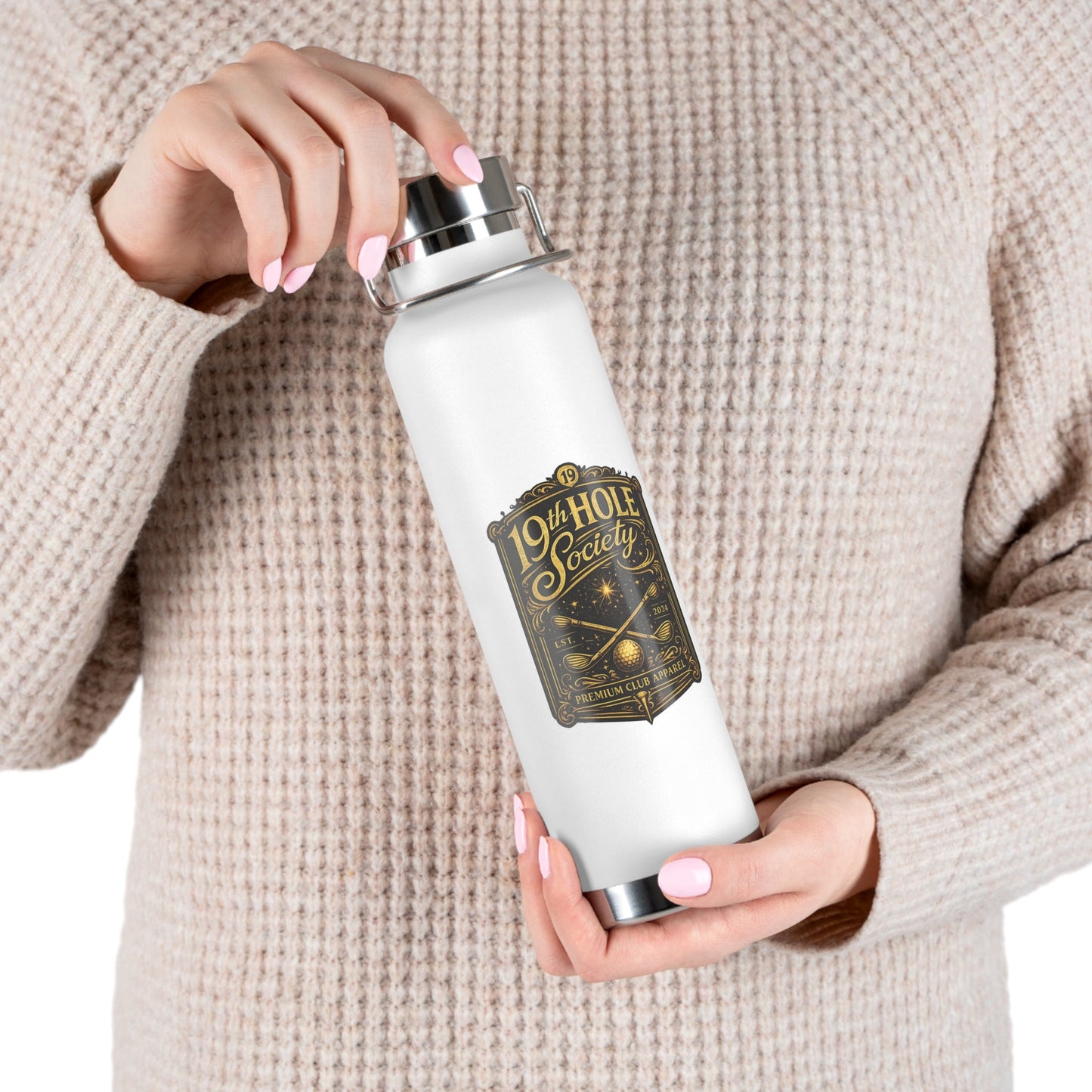 19th Hole Society Golf 22oz Vacuum Insulated Bottle - SJM Print Store