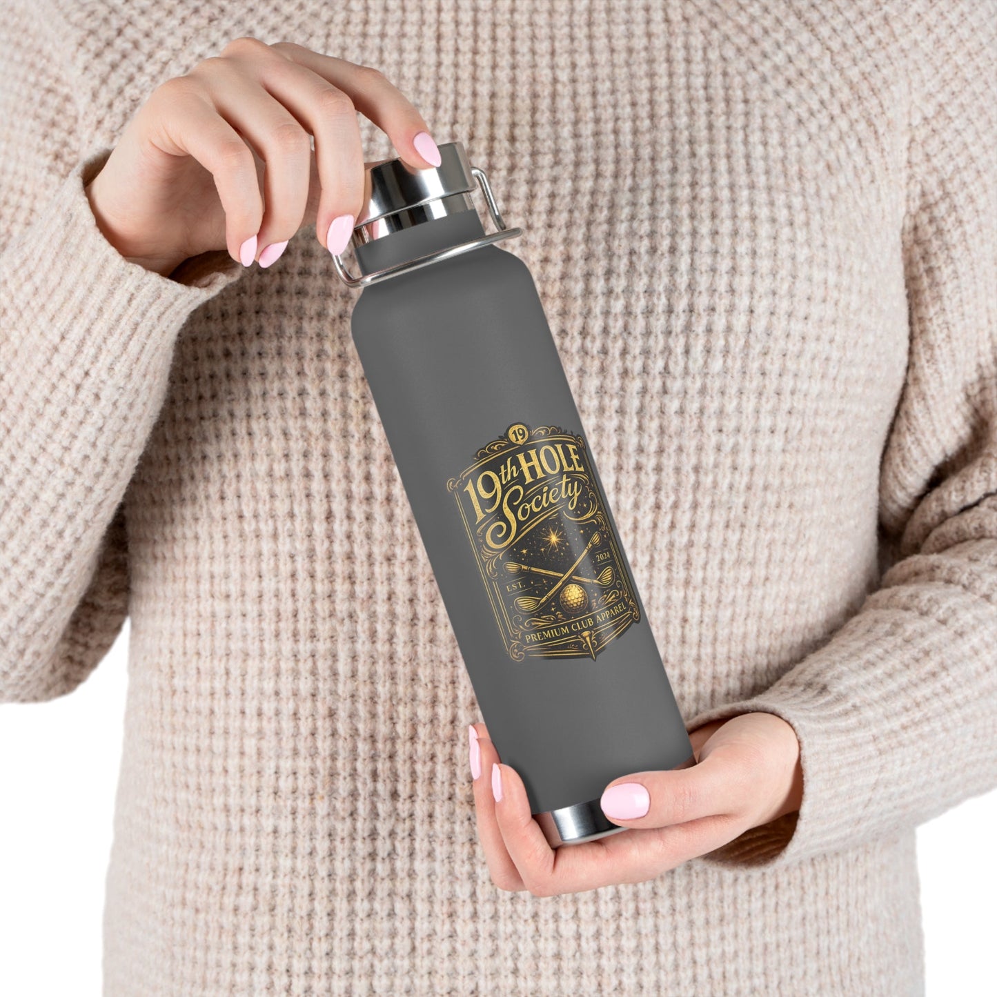 19th Hole Society Golf 22oz Vacuum Insulated Bottle - SJM Print Store