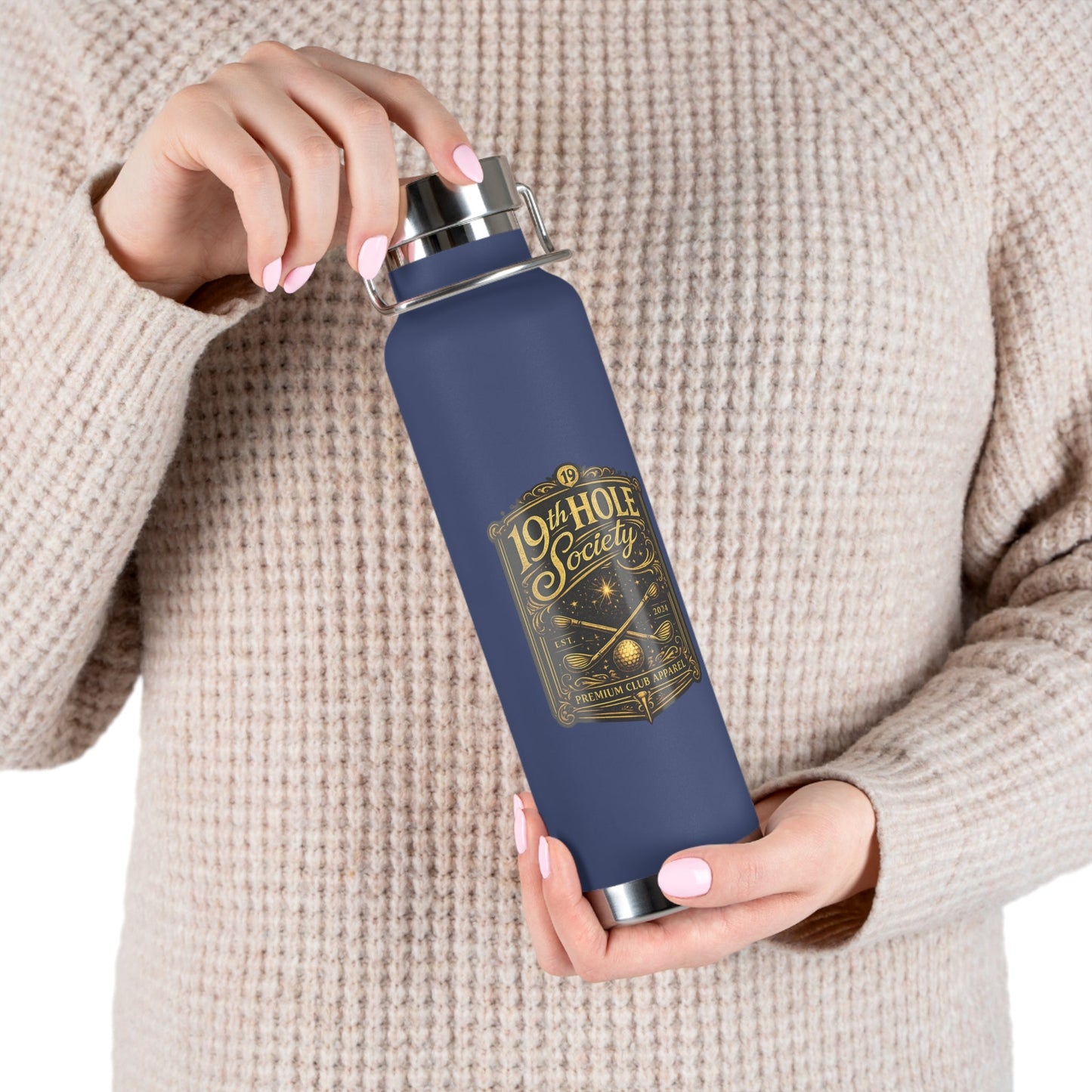 19th Hole Society Golf 22oz Vacuum Insulated Bottle - SJM Print Store