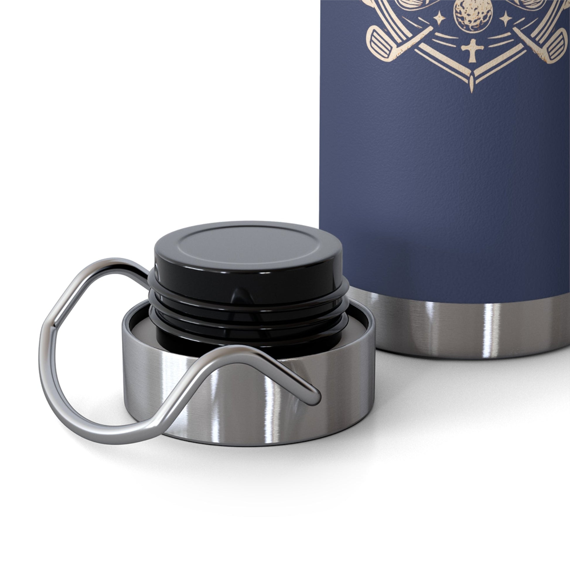19th Hole Society Insulated Water Bottle | Premium Golf Travel Flask | Double Wall Stainless Steel - SJM Print Store