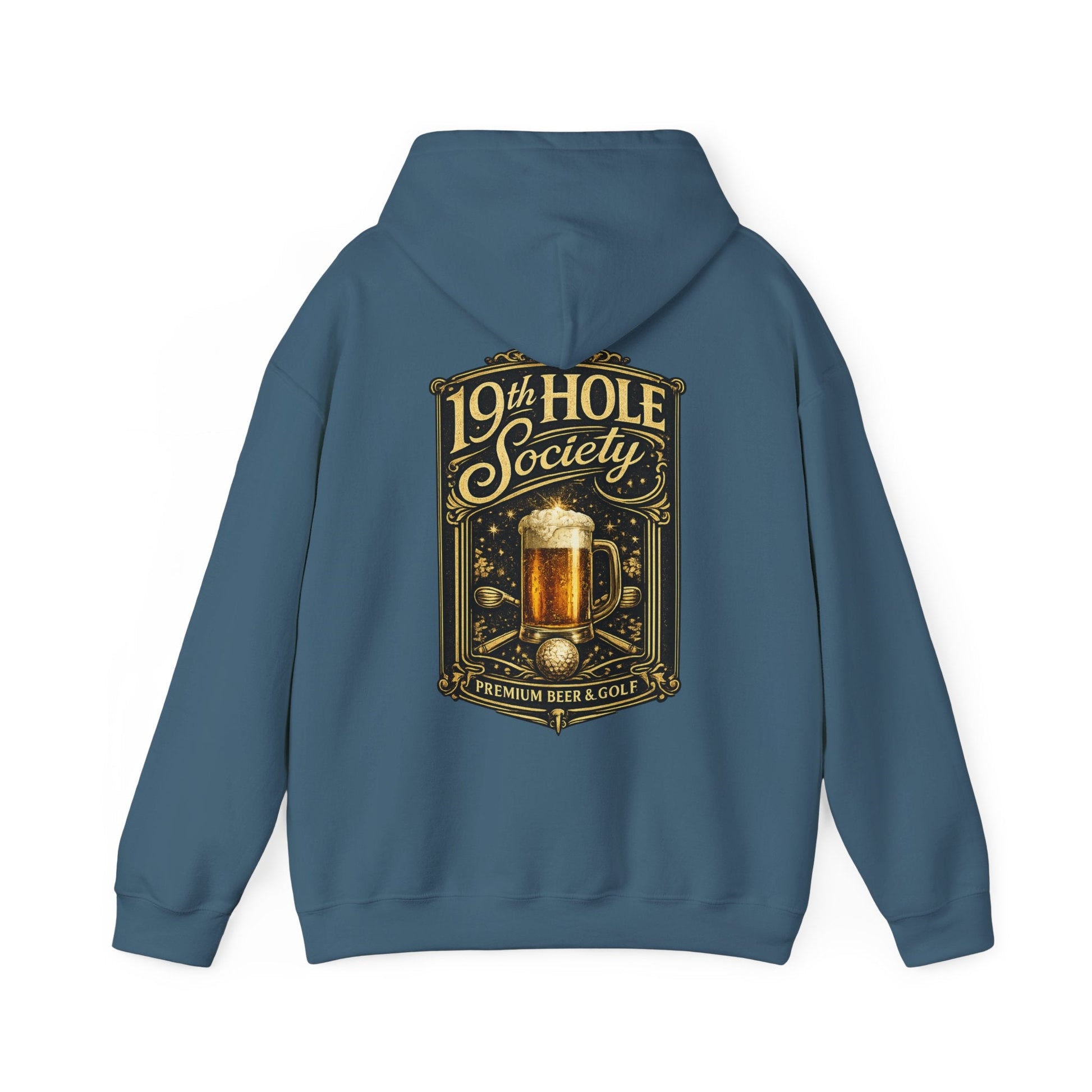 19th Hole Society Premium Beer and Golf Hoodie - SJM Print Store