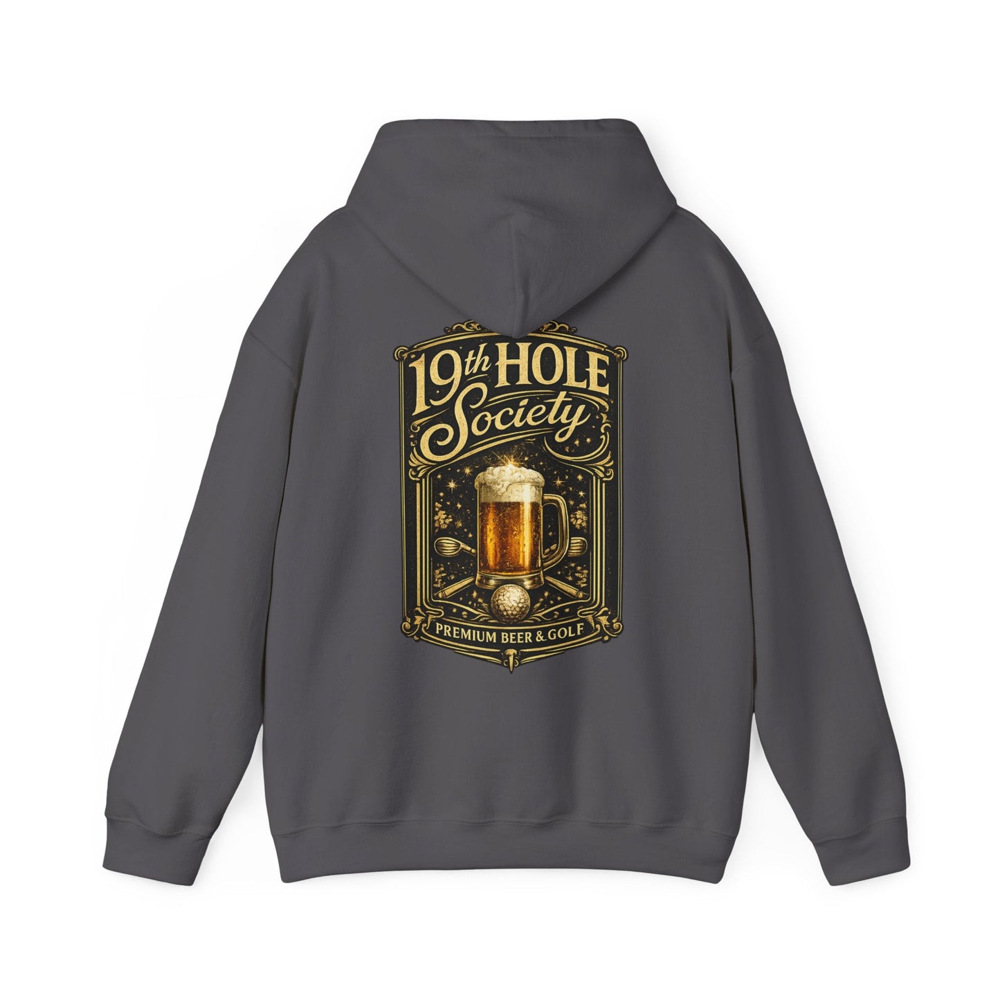 19th Hole Society Premium Beer and Golf Hoodie - SJM Print Store