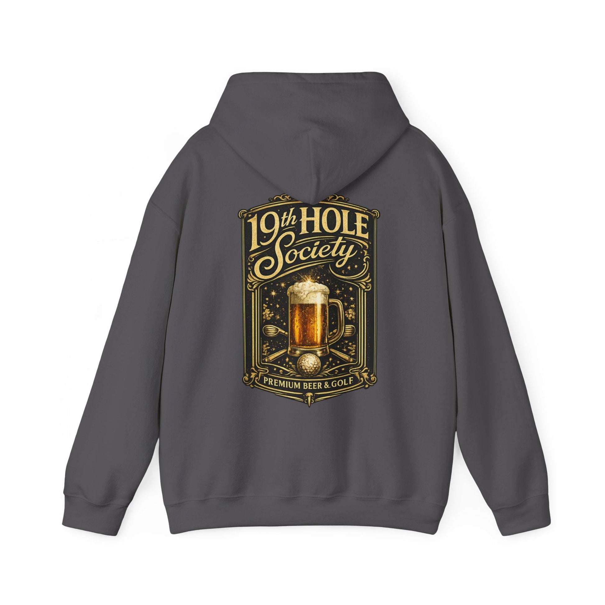 19th Hole Society Premium Beer and Golf Hoodie - SJM Print Store