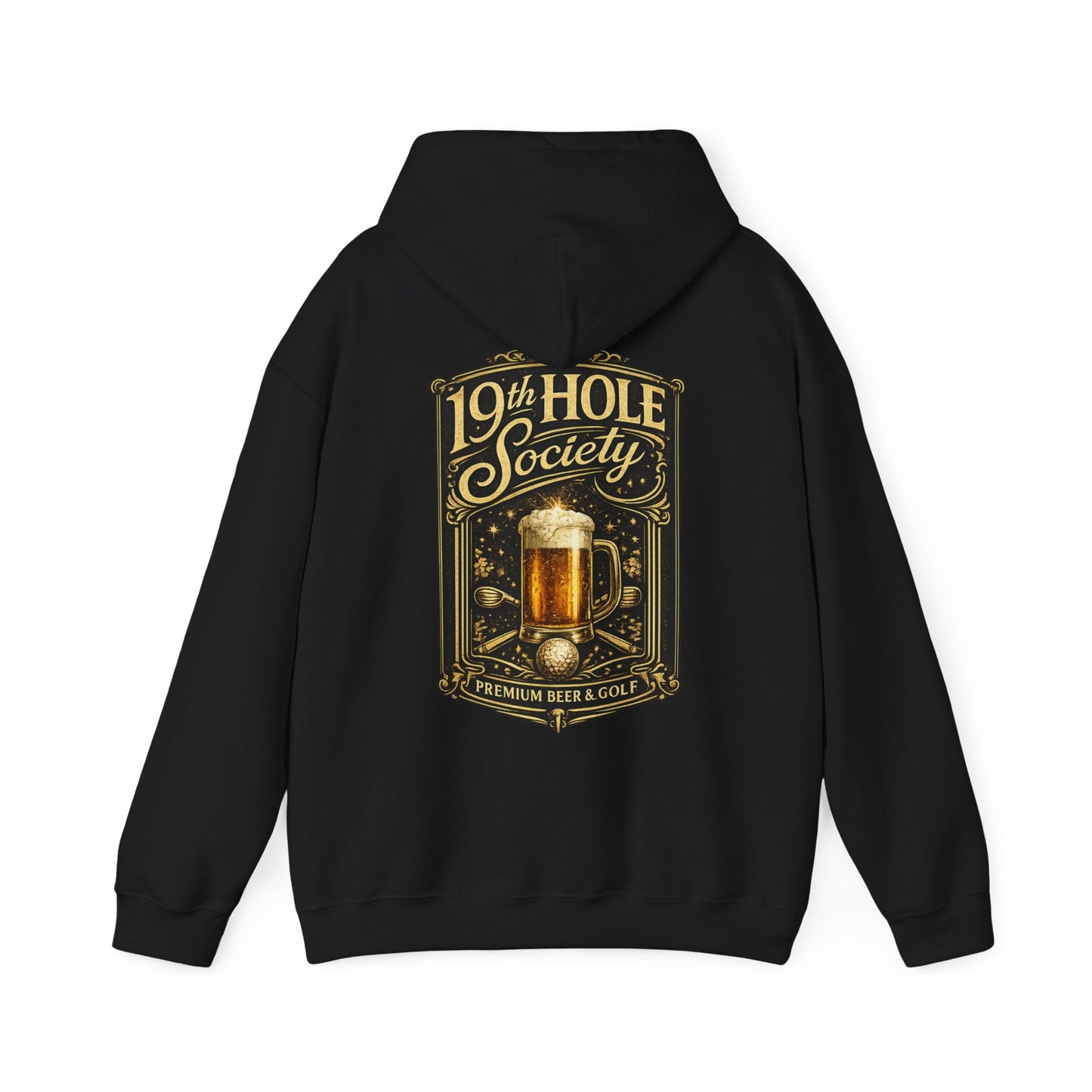 19th Hole Society Premium Beer and Golf Hoodie - SJM Print Store