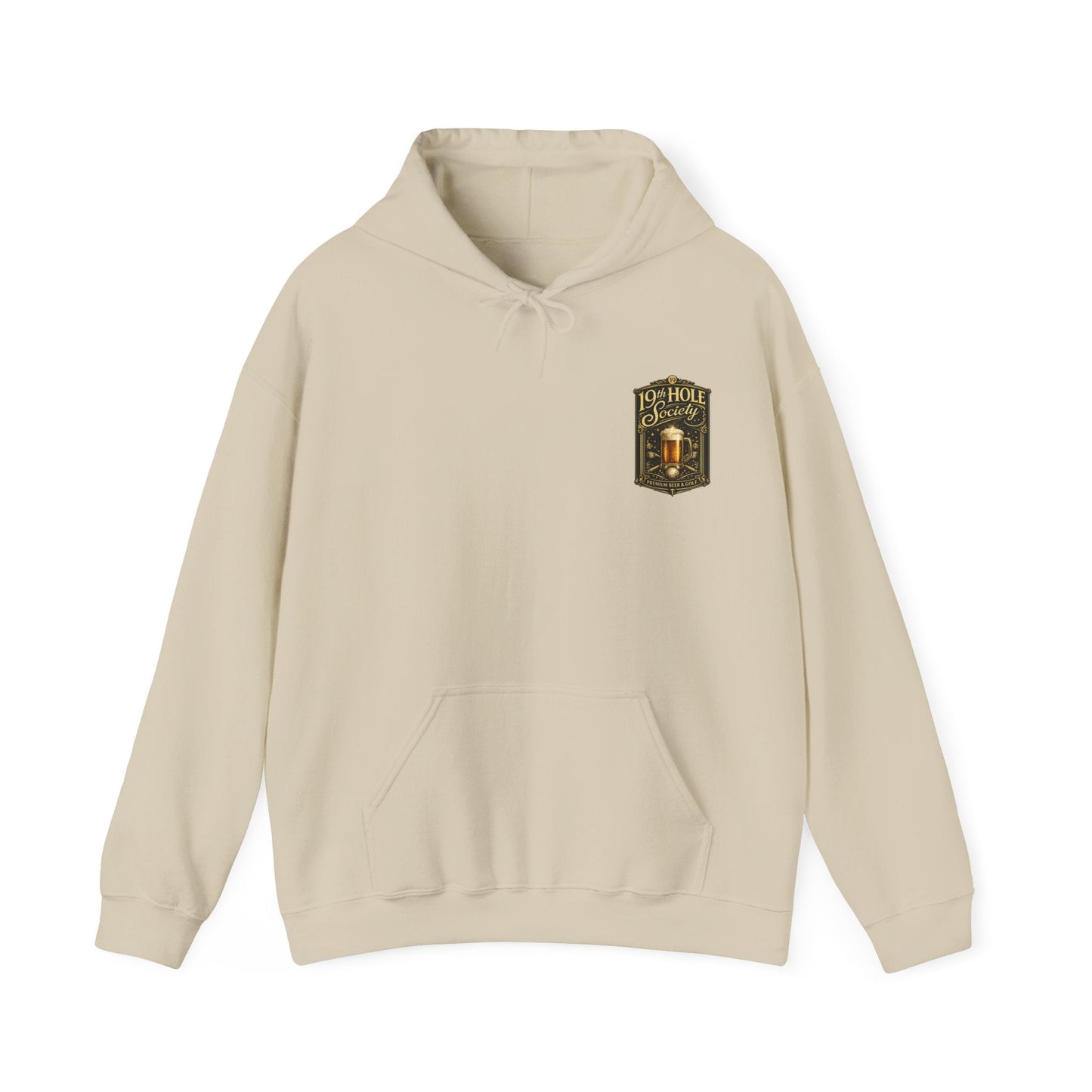 19th Hole Society Premium Beer and Golf Hoodie - SJM Print Store