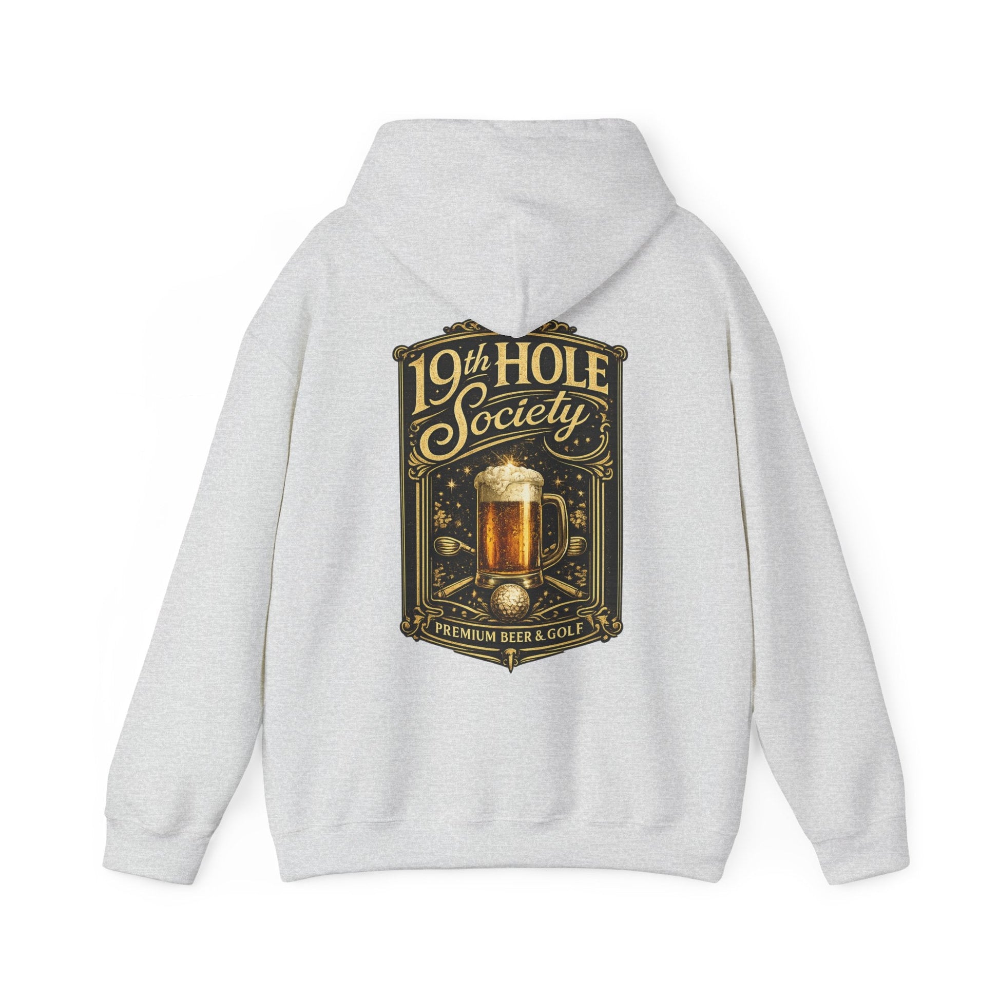 19th Hole Society Premium Beer and Golf Hoodie - SJM Print Store