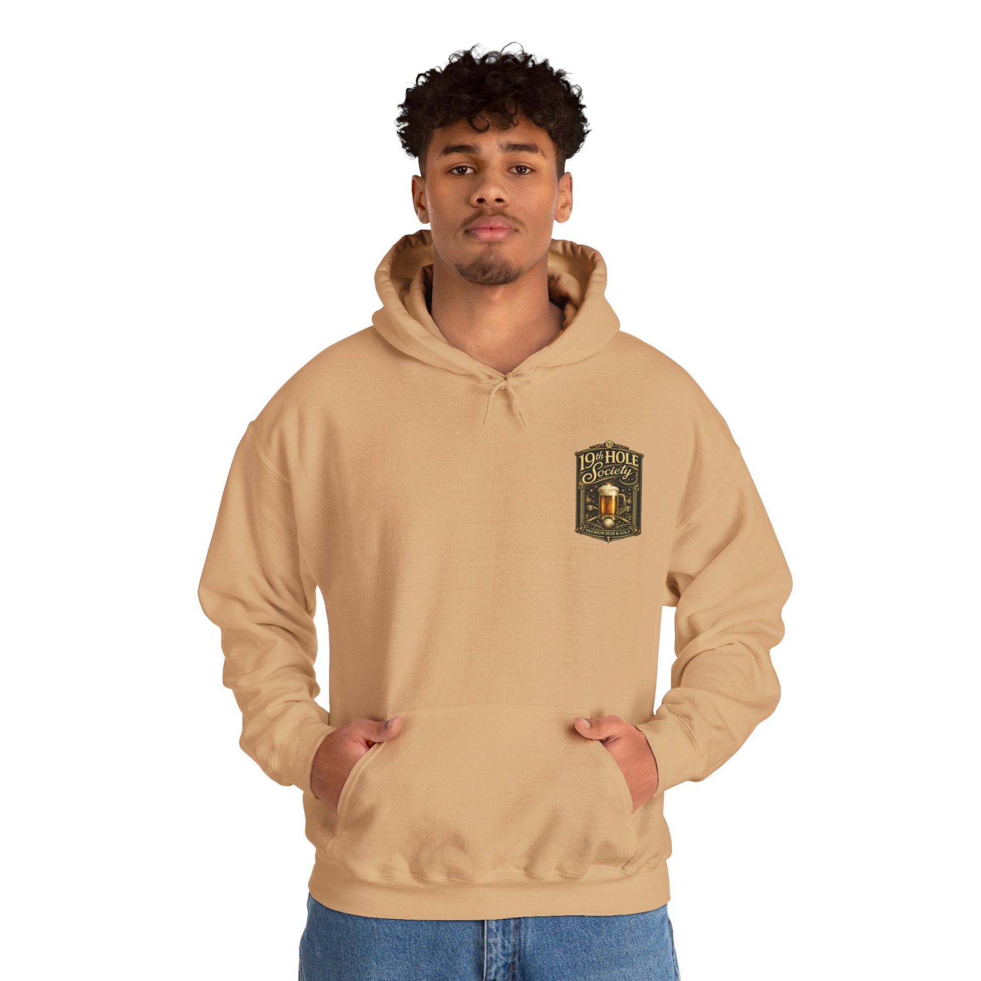 19th Hole Society Premium Beer and Golf Hoodie - SJM Print Store